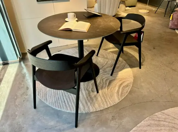 SEOUL DINING CHAIRS - black stained oak, two available