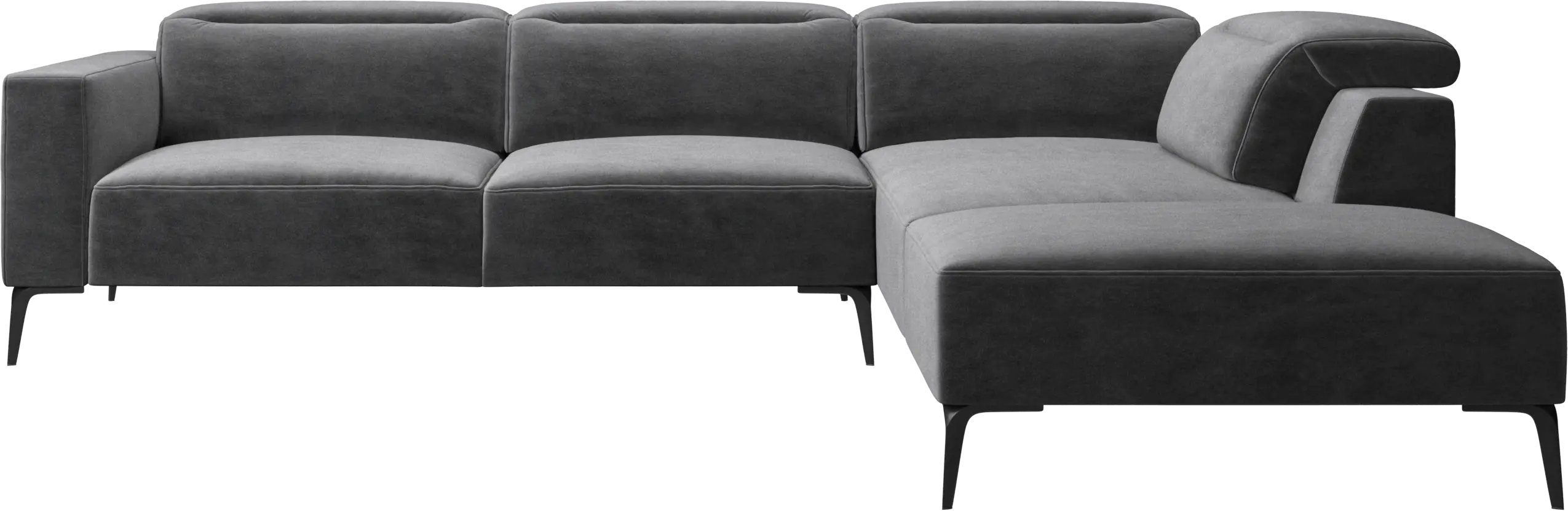 Zürich corner sofa with lounging unit