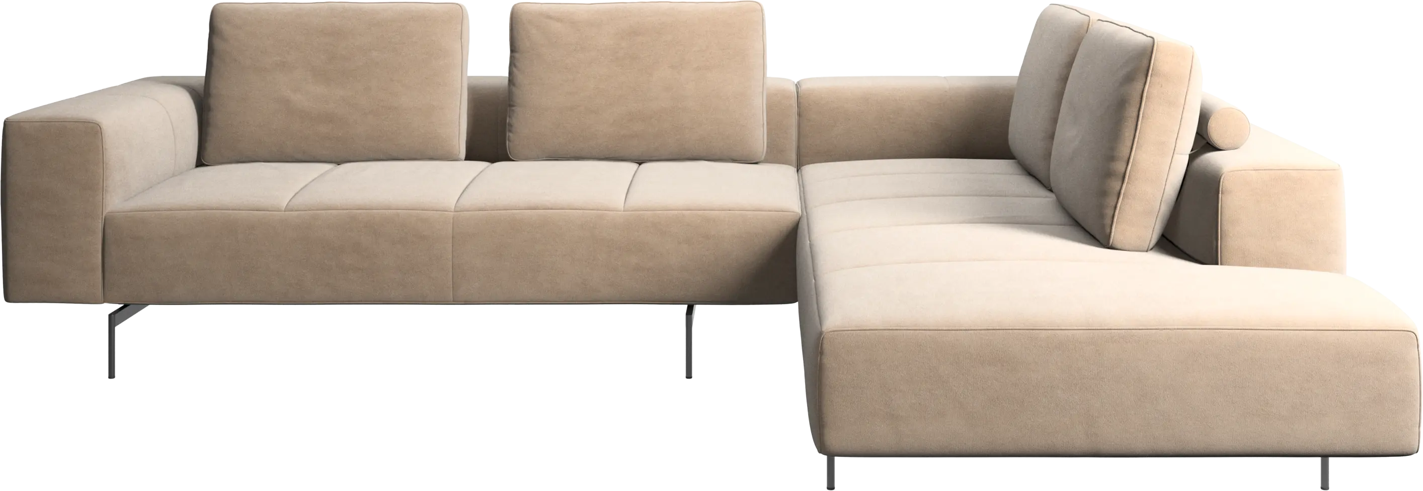 Amsterdam corner sofa with lounging unit