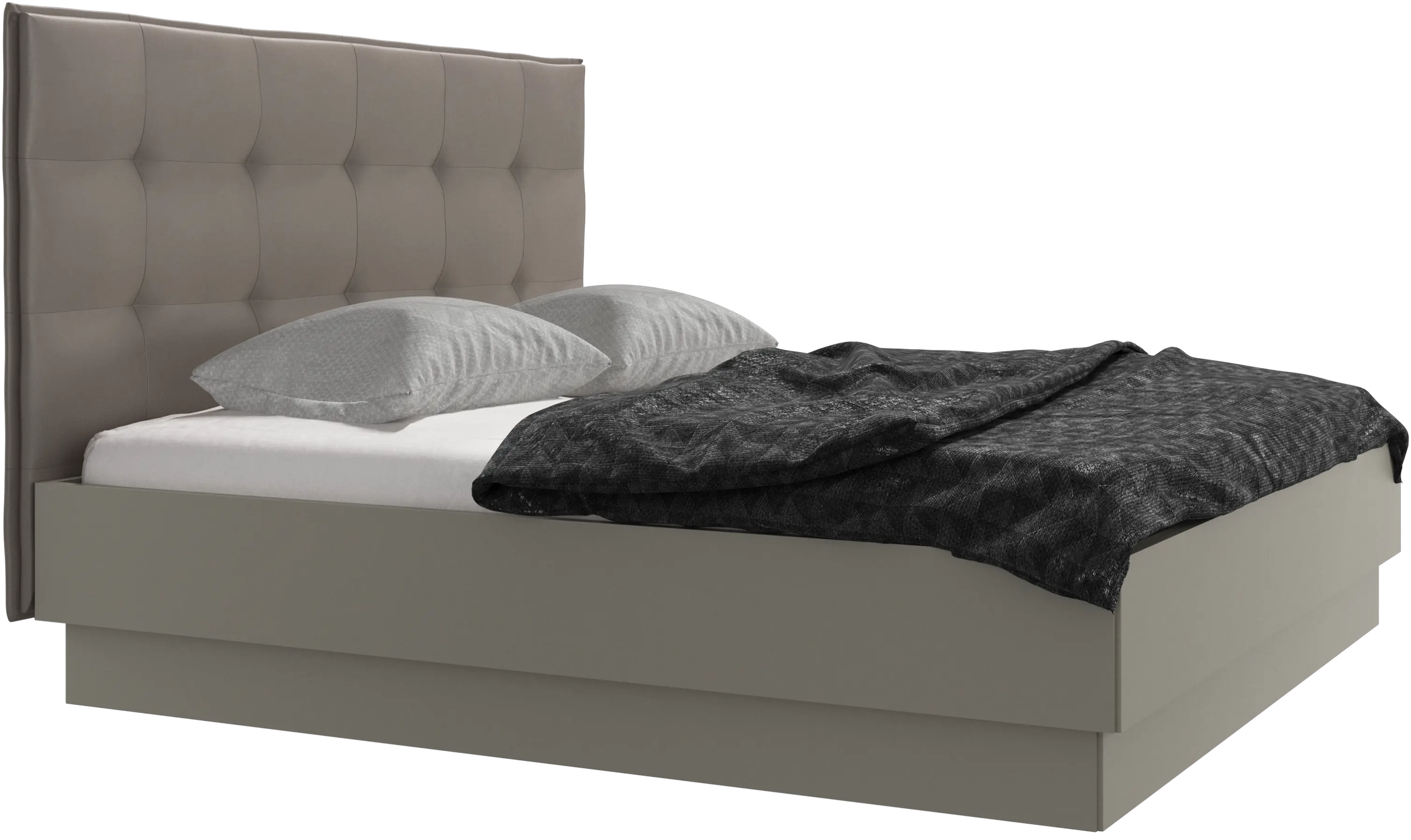 Lugano Bett mit Lattenrost und Staufach unter hochklappbarer Liegefläche, Matratze gegen Aufpreis
