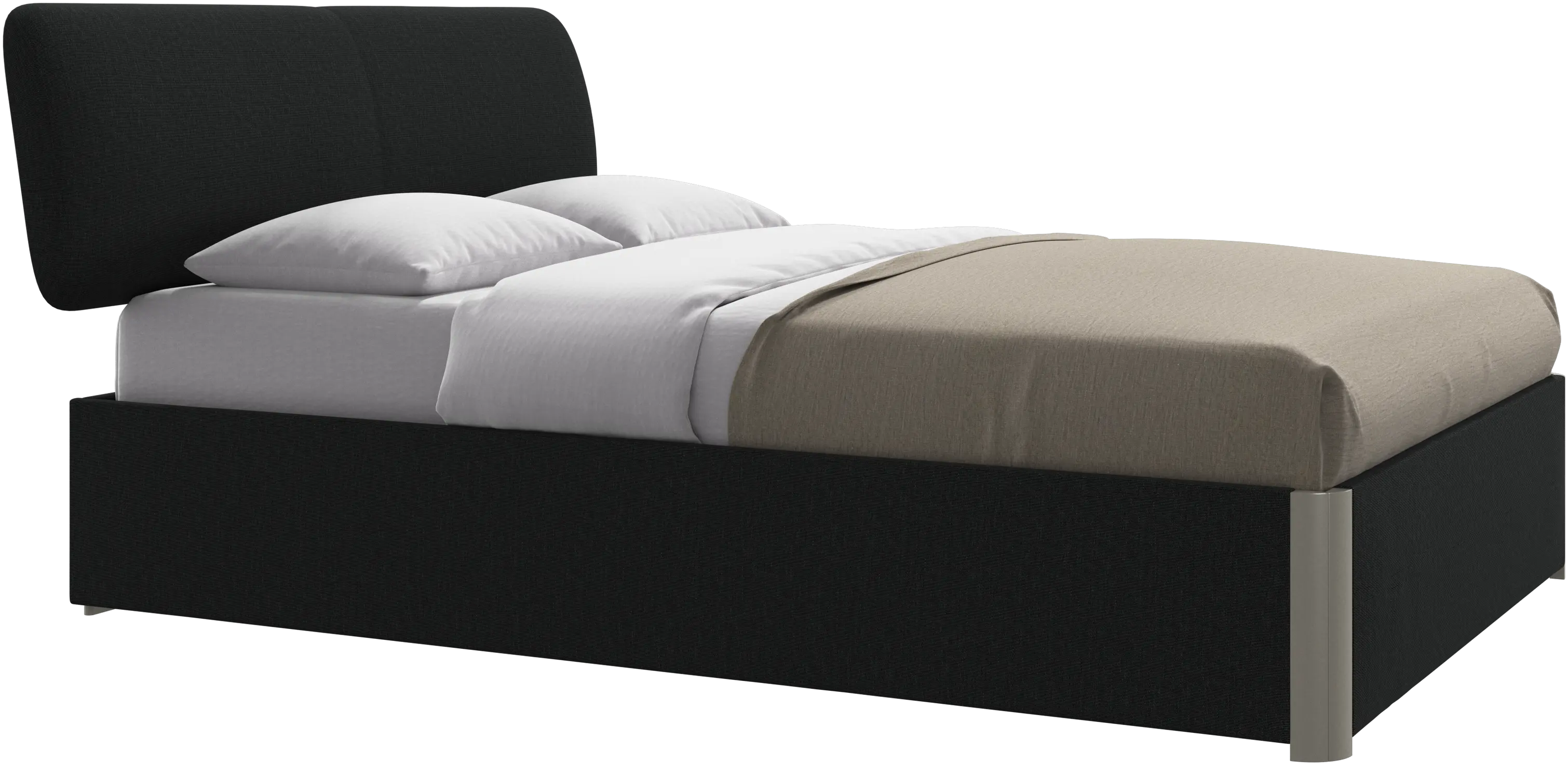 Element bed, bed-mounted headboard, without slats, excl. mattress