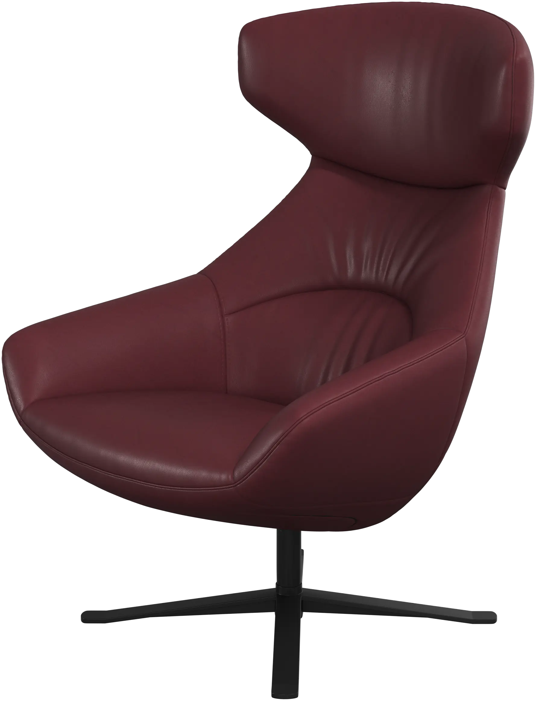 Porto chair with reclining back function and swivel base