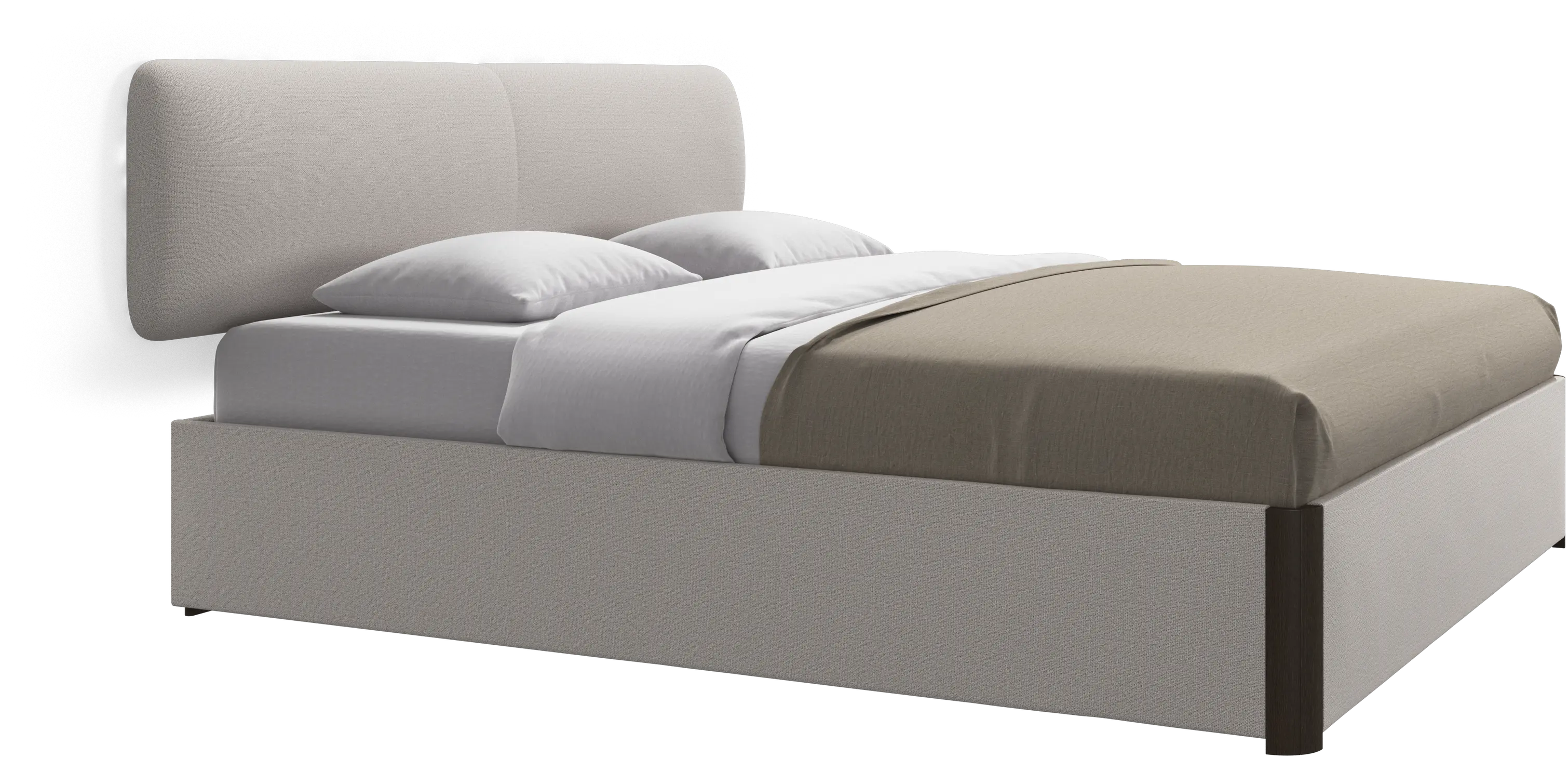 Element bed, wall-mounted headboard, with slats, excl. mattress
