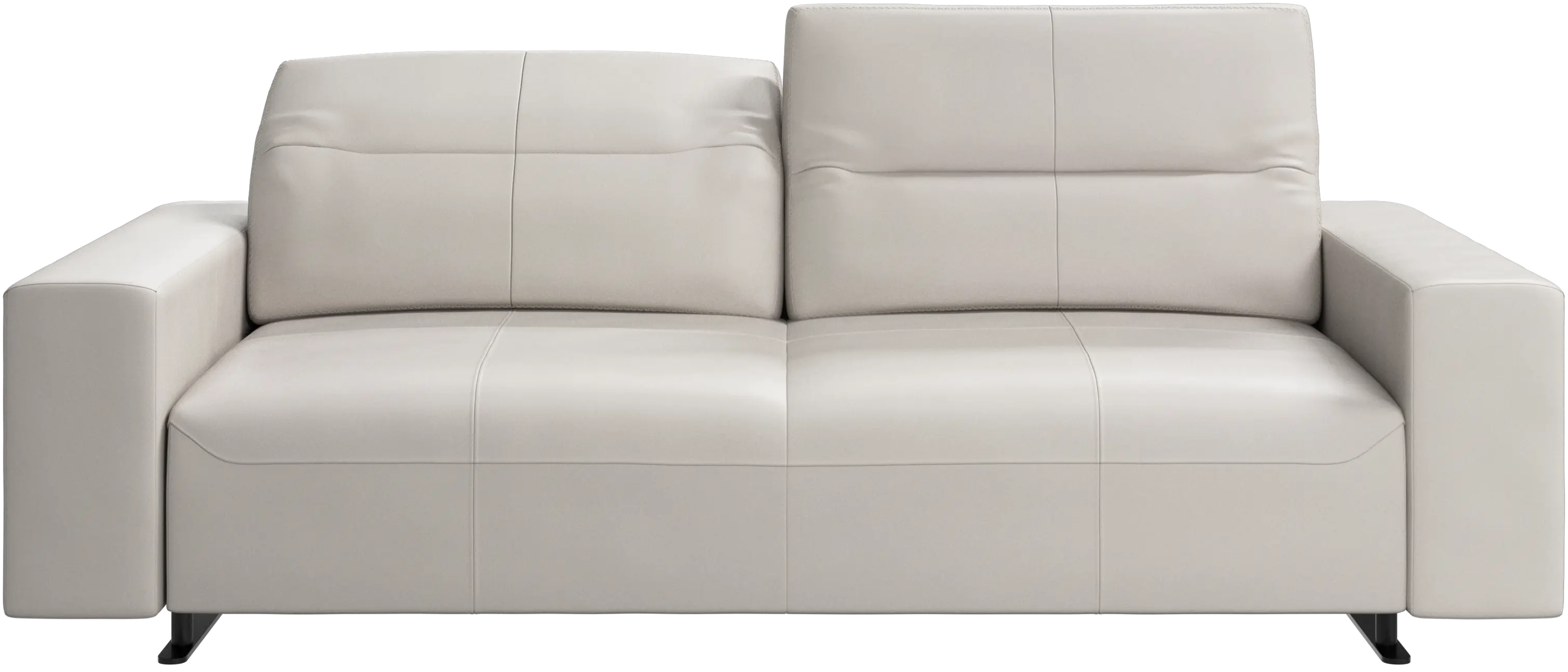 Hampton sofa with adjustable back and storage on the right side