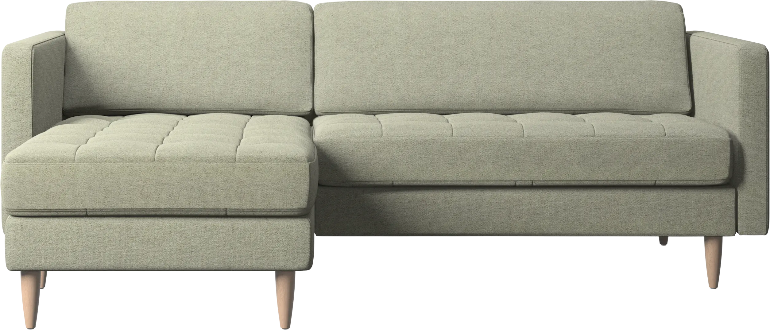 Osaka sofa with resting unit, tufted seat