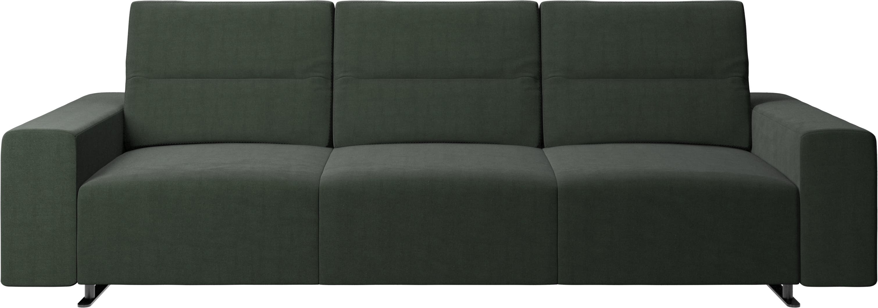 Hampton sofa med justerbar ryg og opbevaring i højre side