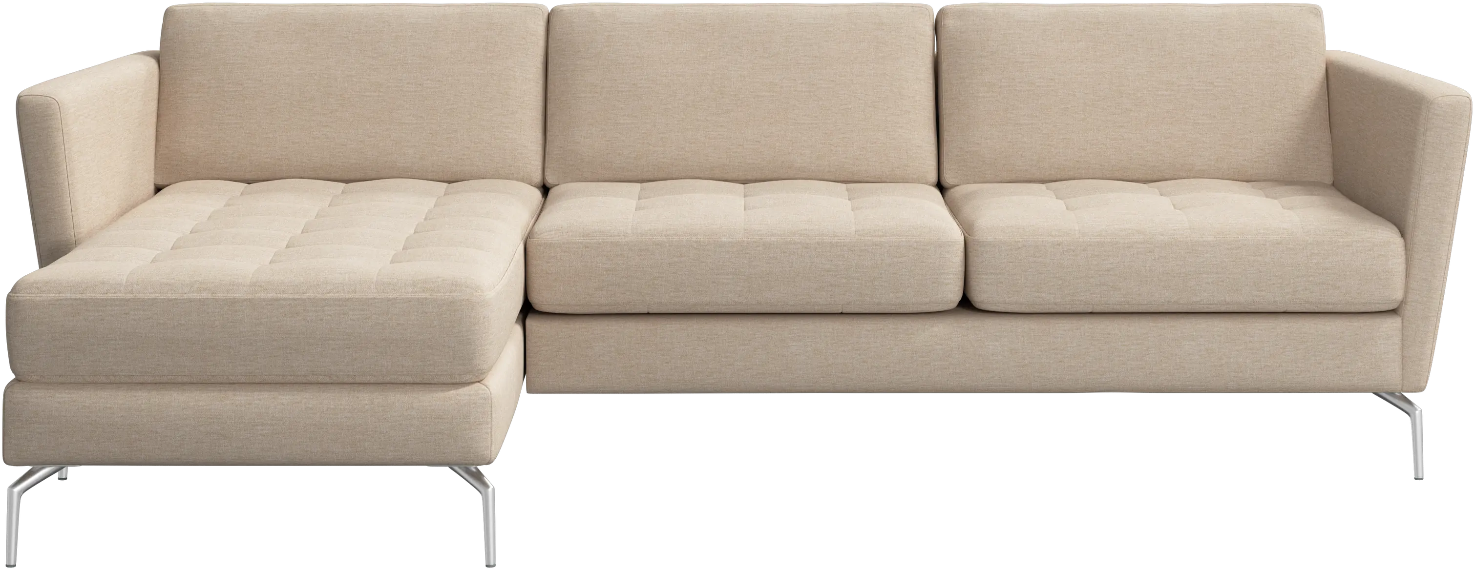Osaka sofa with resting unit, tufted seat