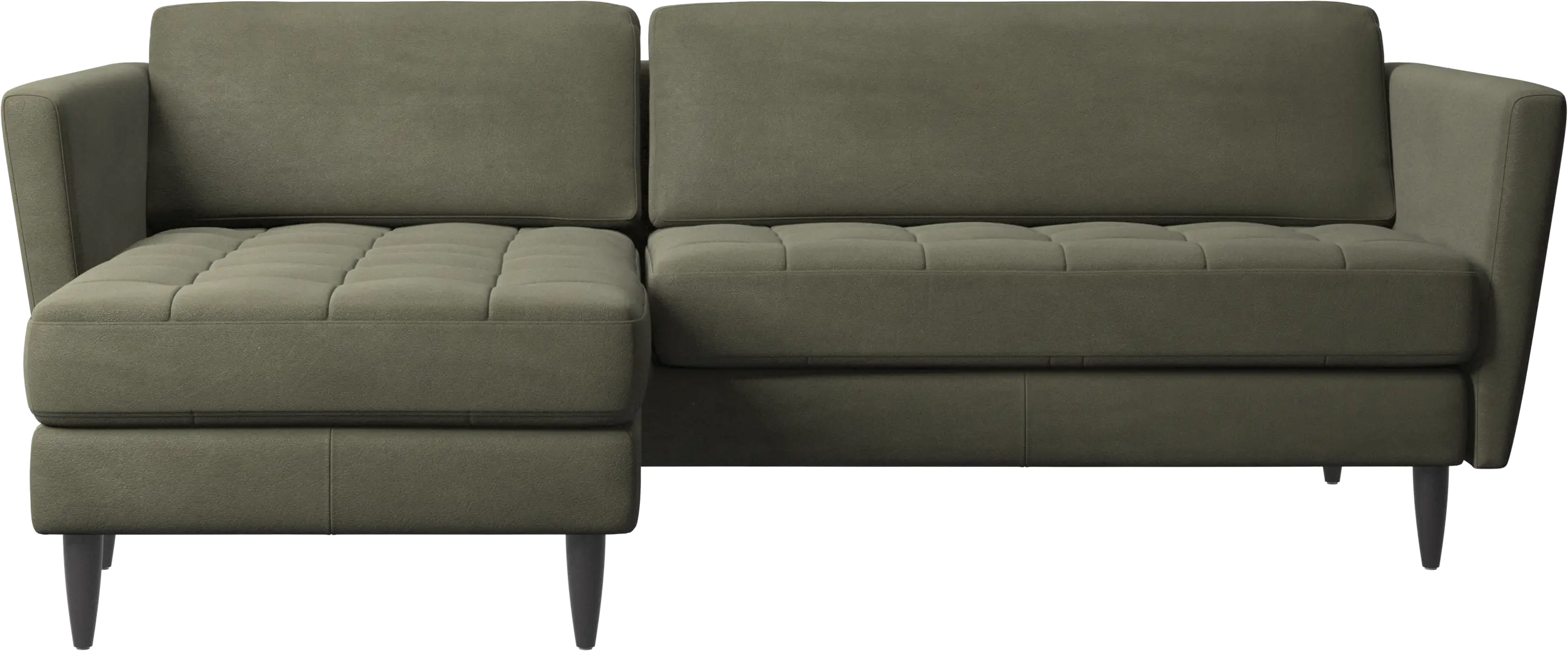 Osaka sofa with resting unit, tufted seat
