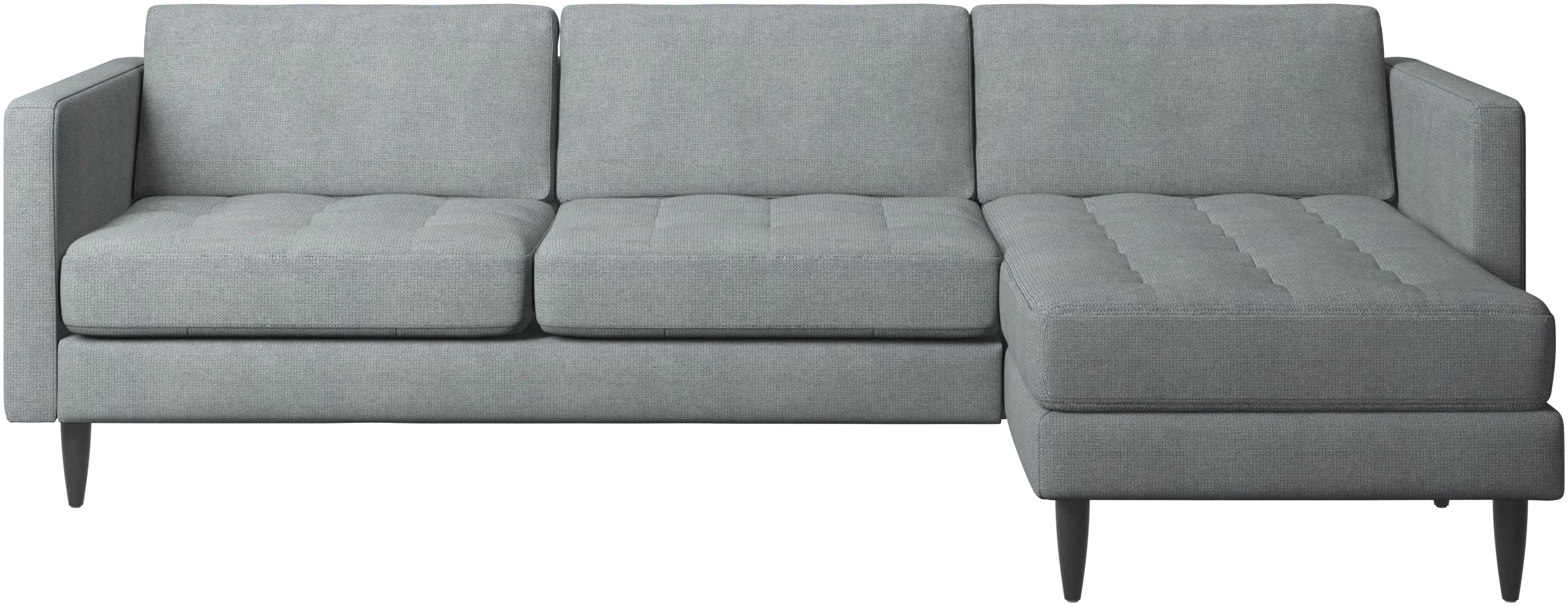 Osaka sofa with resting unit, tufted seat