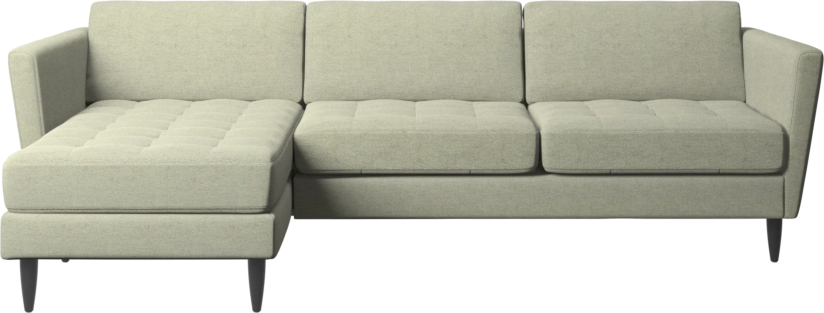Osaka sofa with resting unit, tufted seat