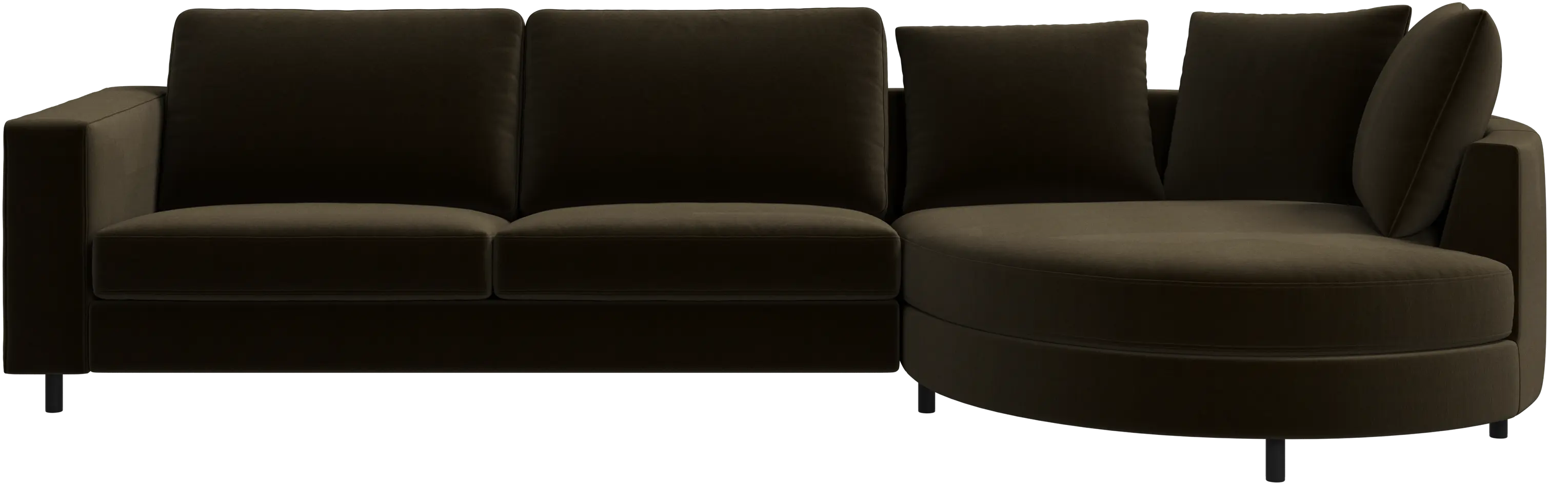 Sofá Indivi con módulo chaise-longue a la derecha