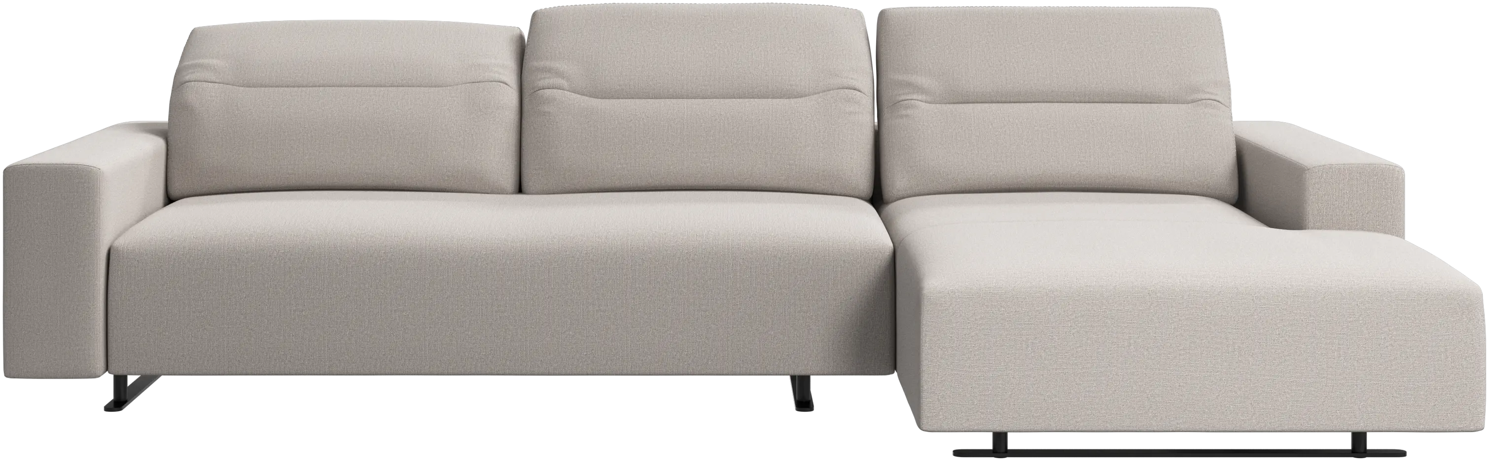 Hampton sofa with adjustable back and resting unit left side