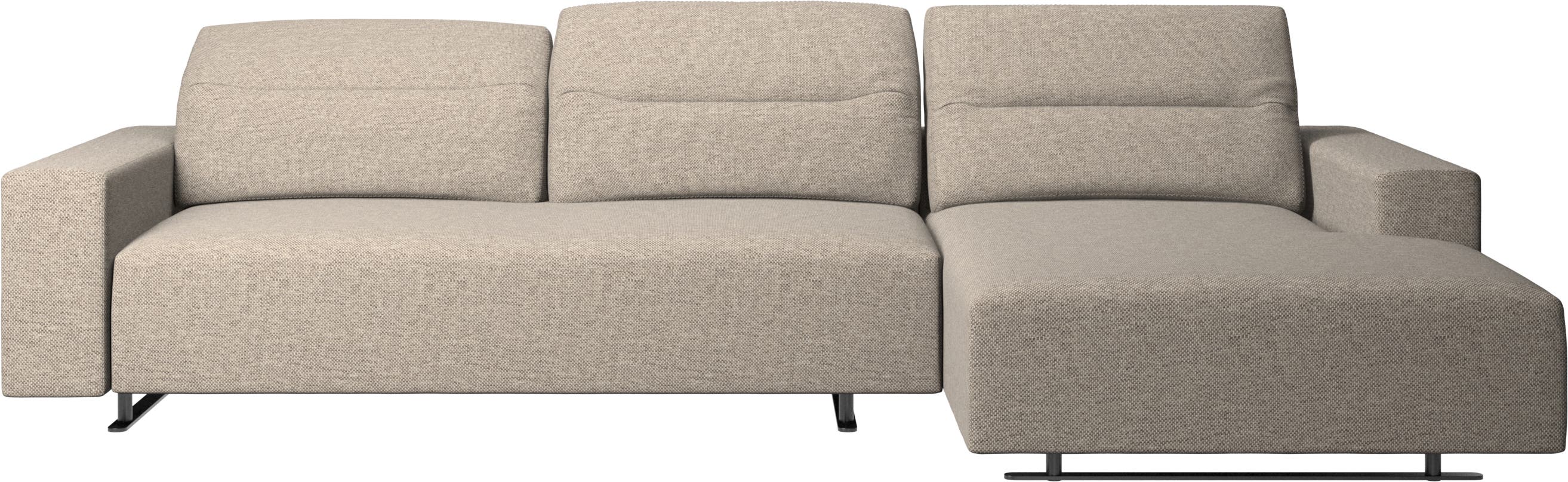Hampton sofa with adjustable back and resting unit right side