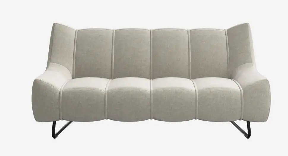 Sofas Canapé 2 places Nawabari, pied bas à -30%