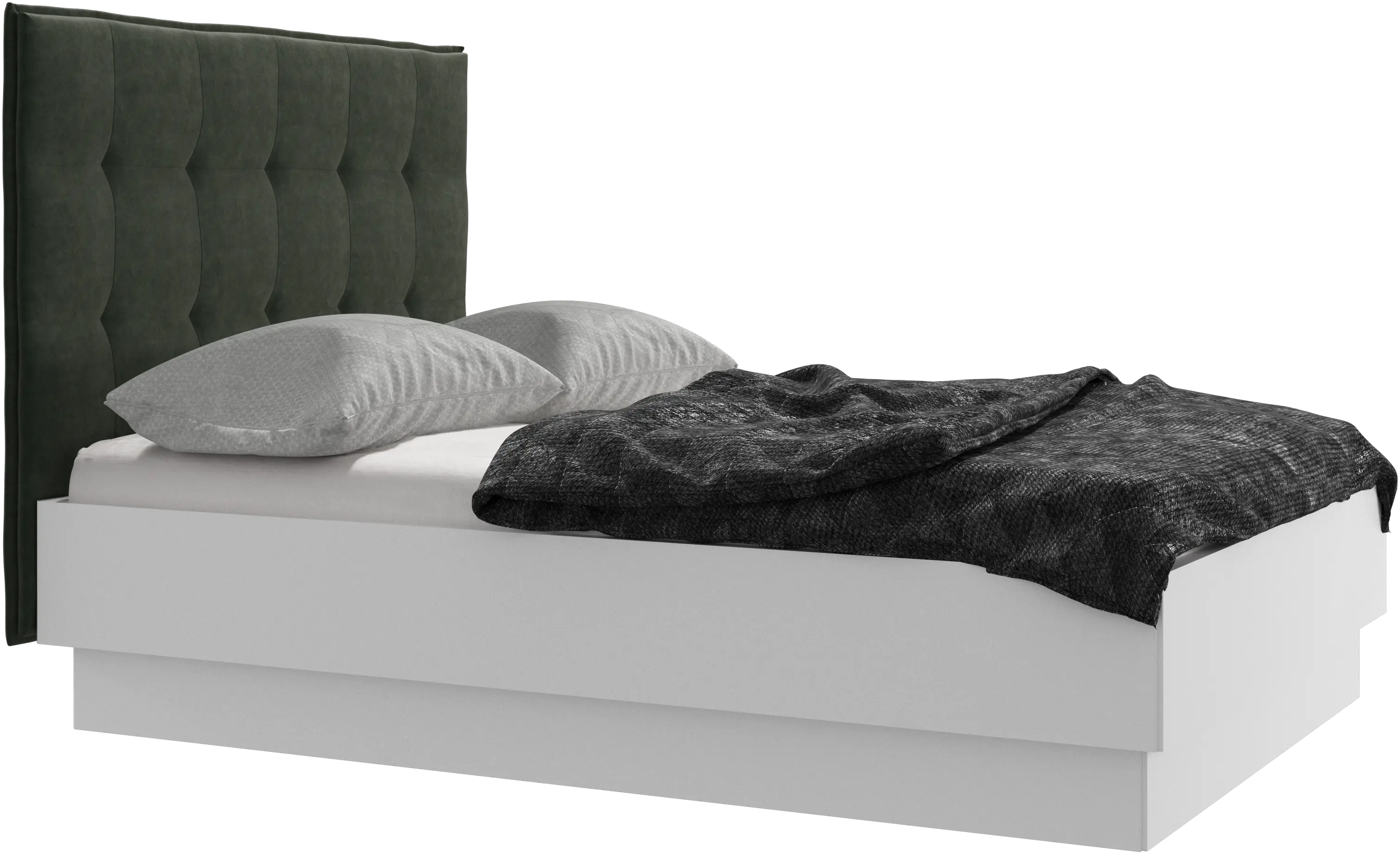 Lugano storage bed with lift-up frame and slats, excl. mattress