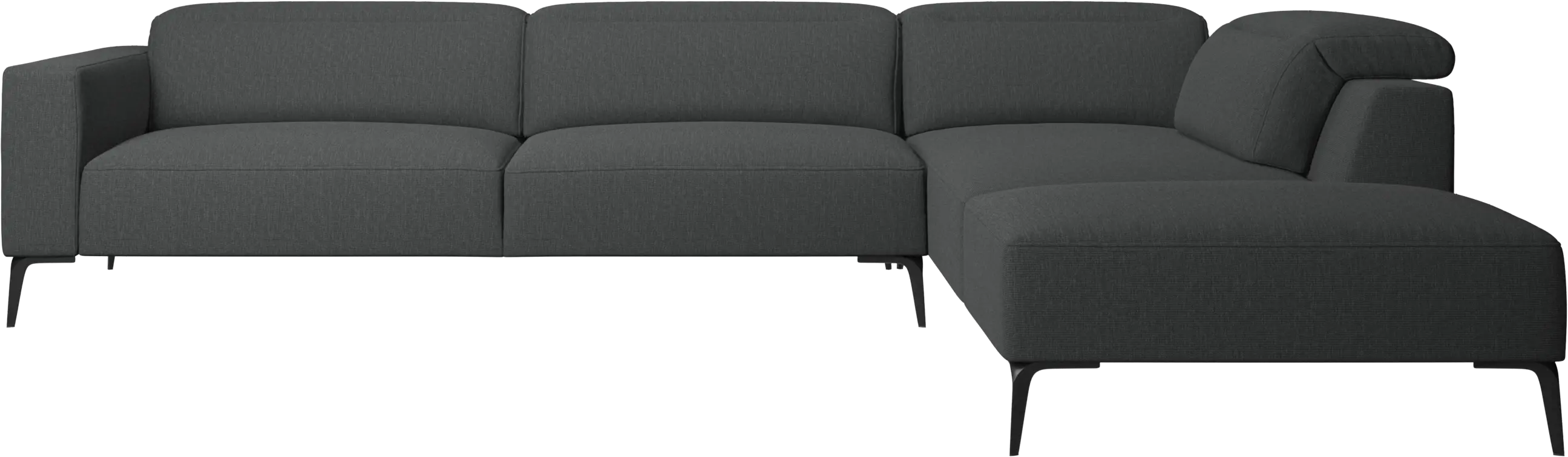 Zürich corner sofa with lounging unit
