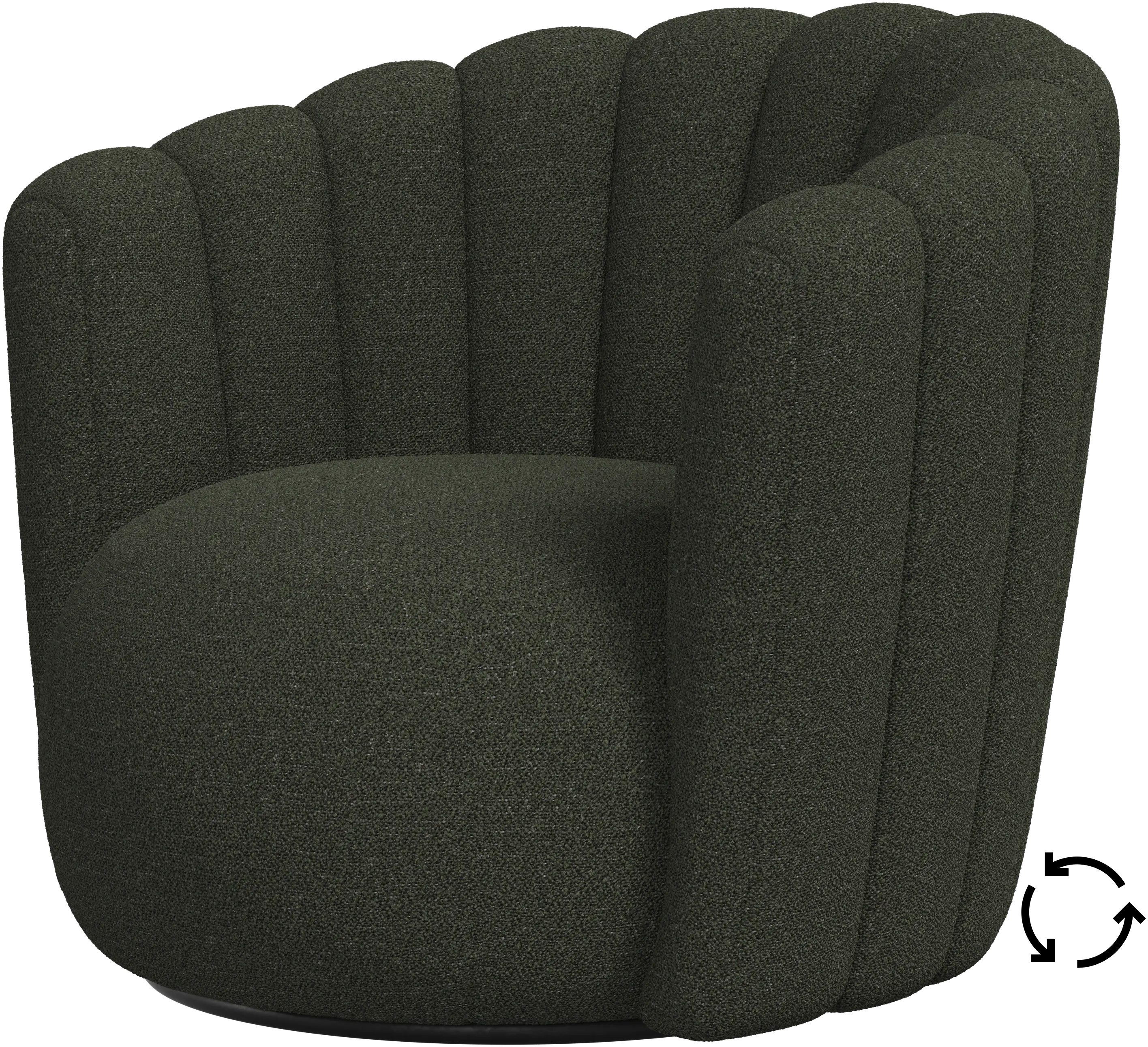 Sweet Art armchair with swivel function