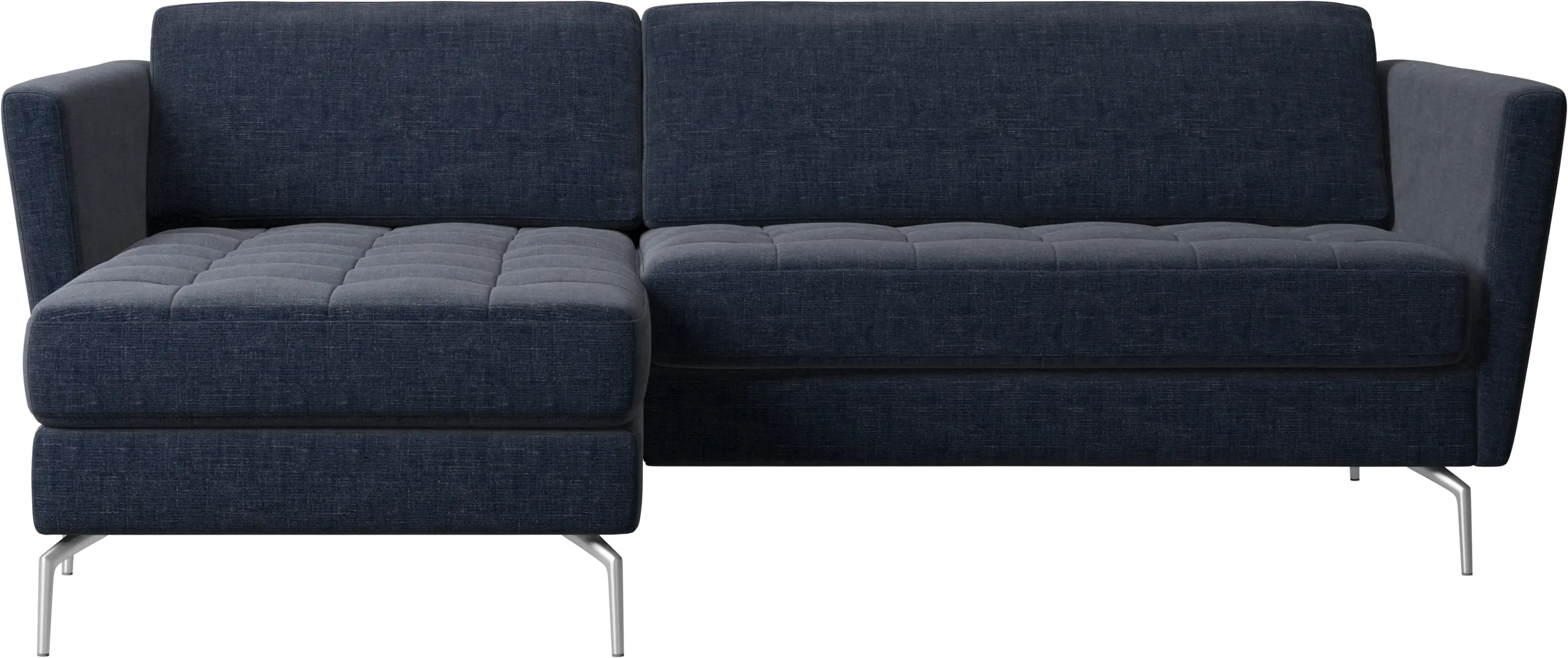 Osaka sofa with resting unit, tufted seat