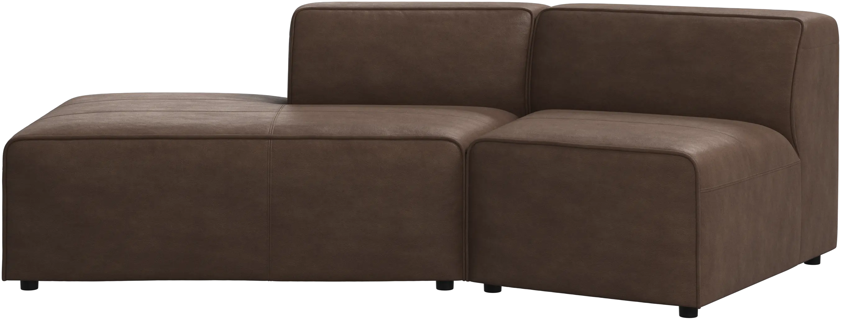 Zakrzywiona sofa Carmo z otwartym końcem, lewa