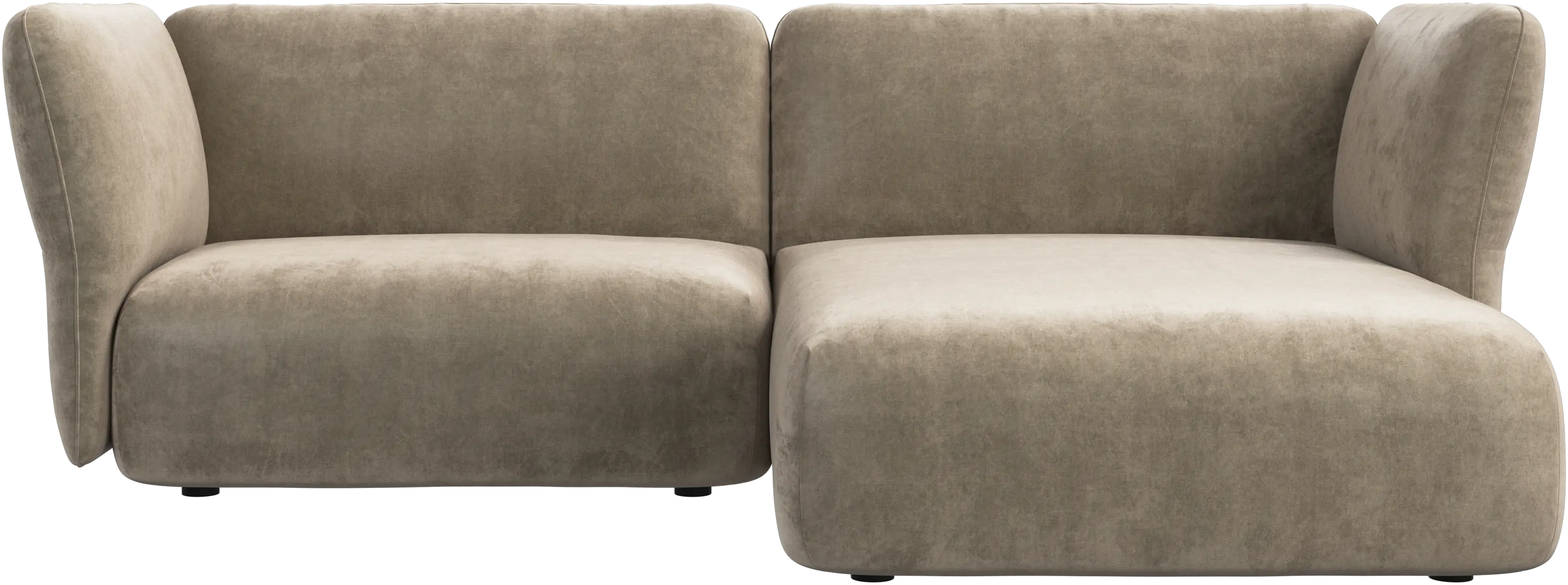 Paraggi 1.5-seater with chaise longue right