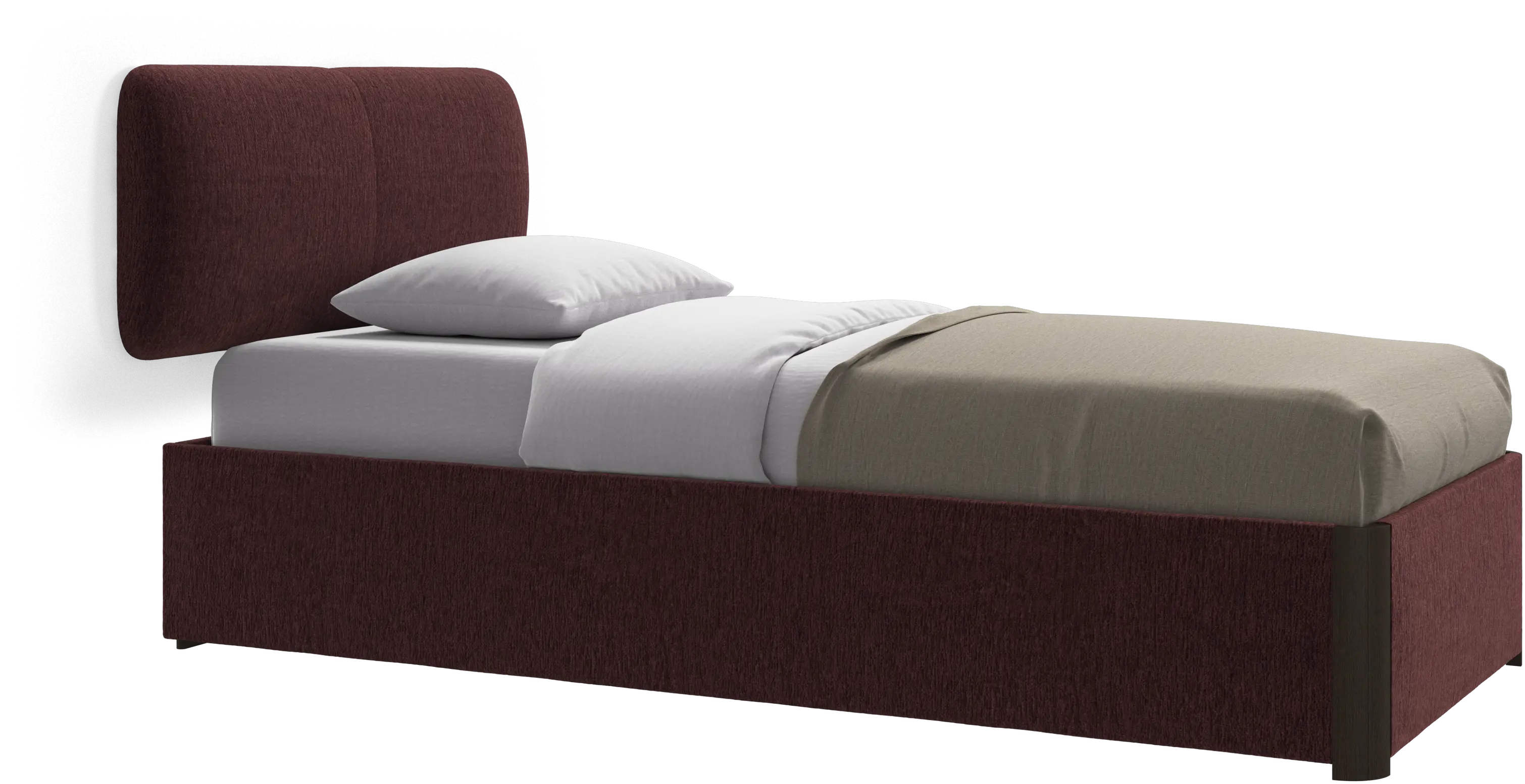 Element bed, wall-mounted headboard, with slats, excl. mattress
