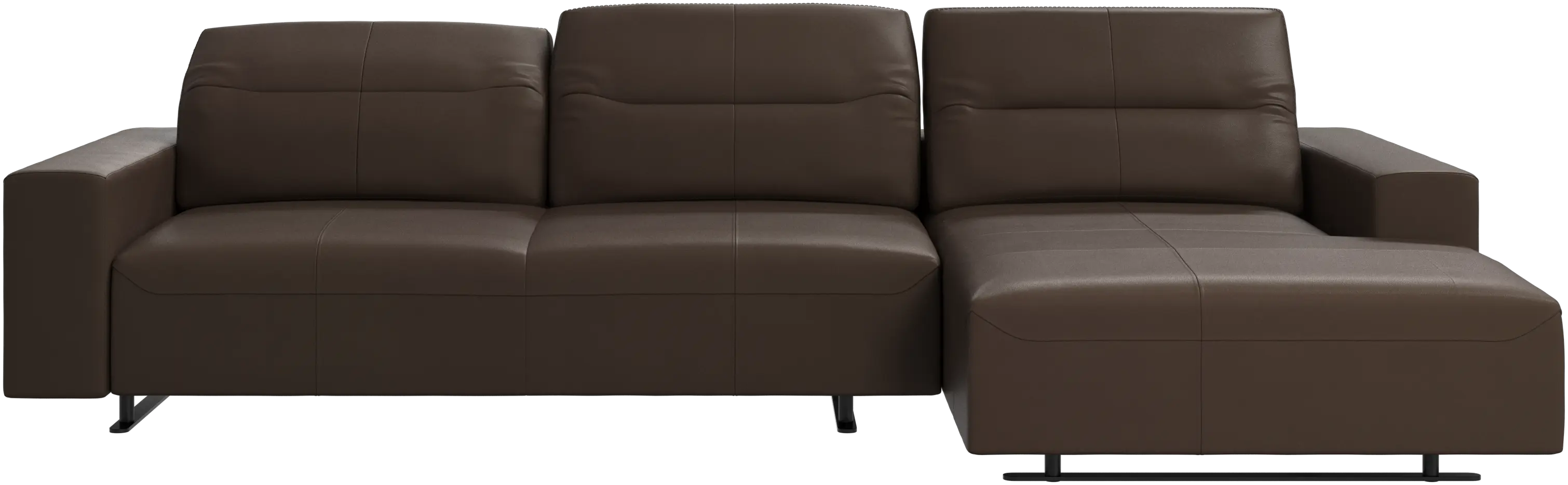 Hampton sofa with adjustable back and resting unit right side
