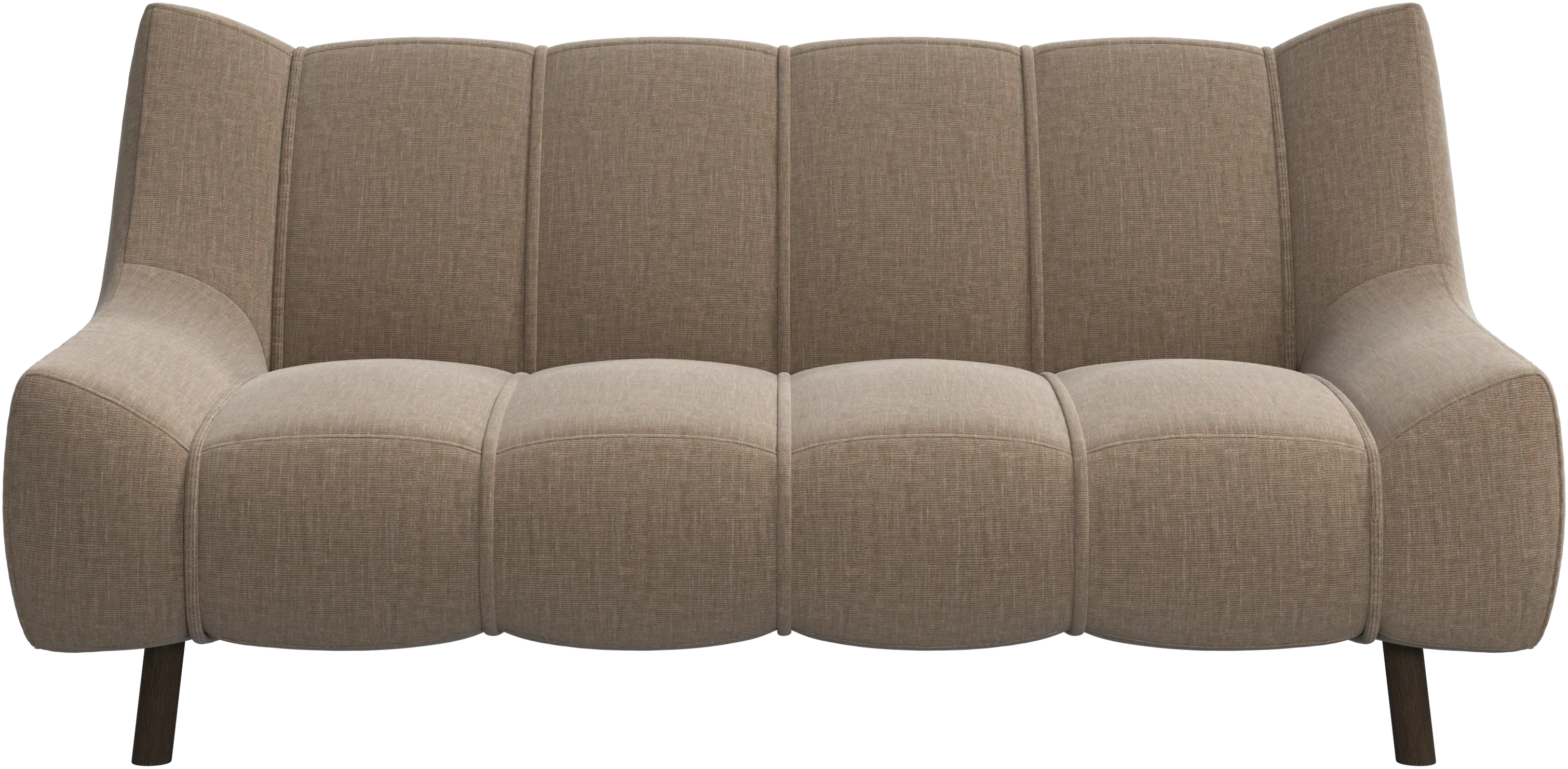 Nawabari 2 seater sofa, wooden leg