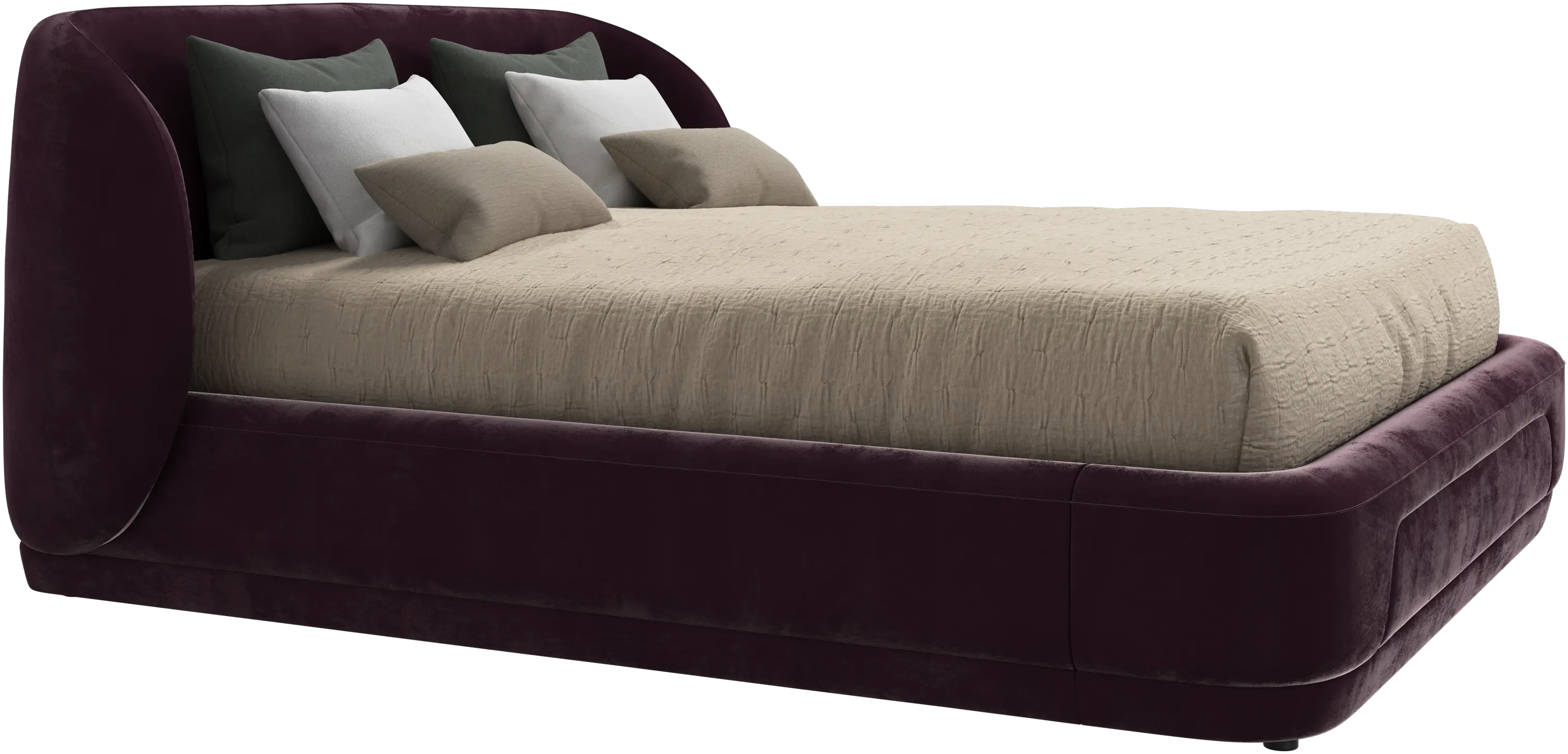 Bolzano bed with slats  - W152,5xL190cm