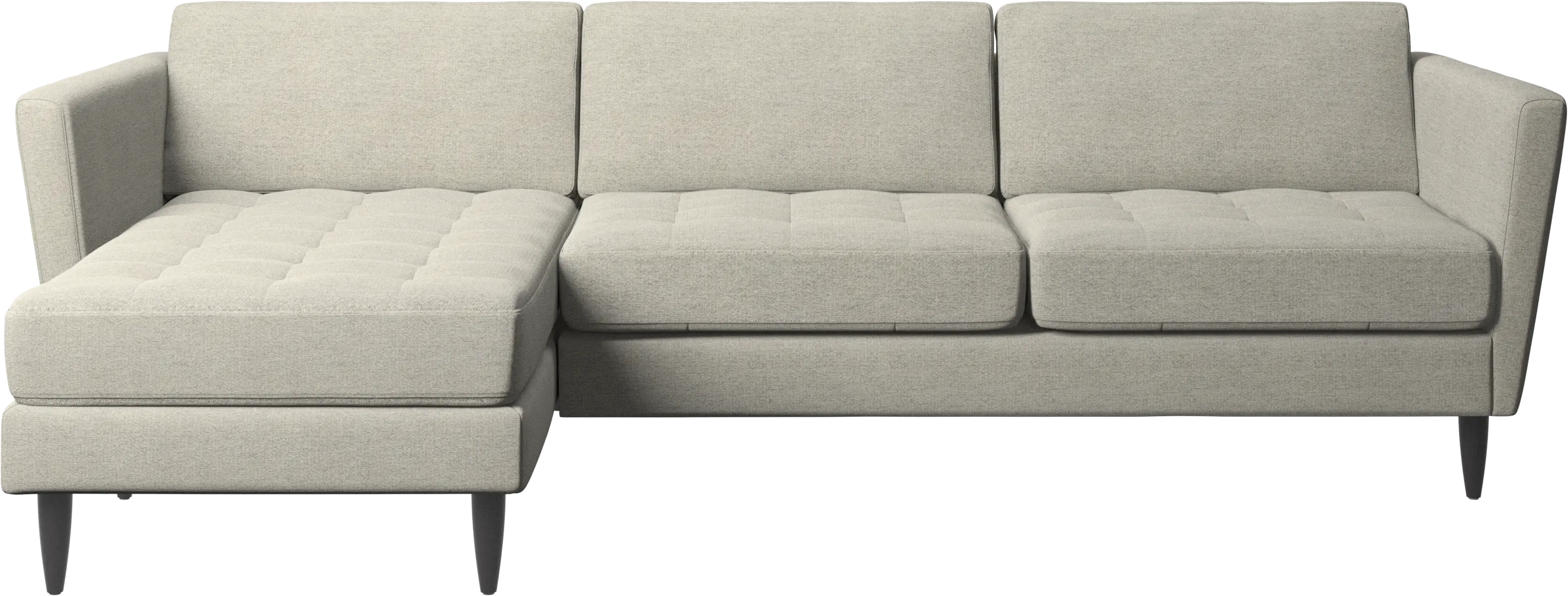 Osaka sofa with resting unit, tufted seat