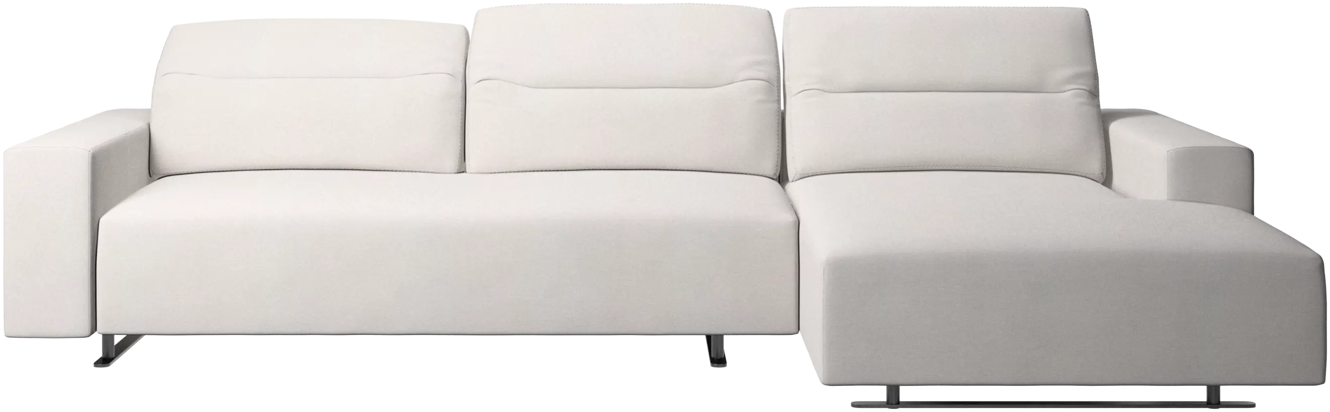 Hampton sofa with adjustable back and resting unit left side