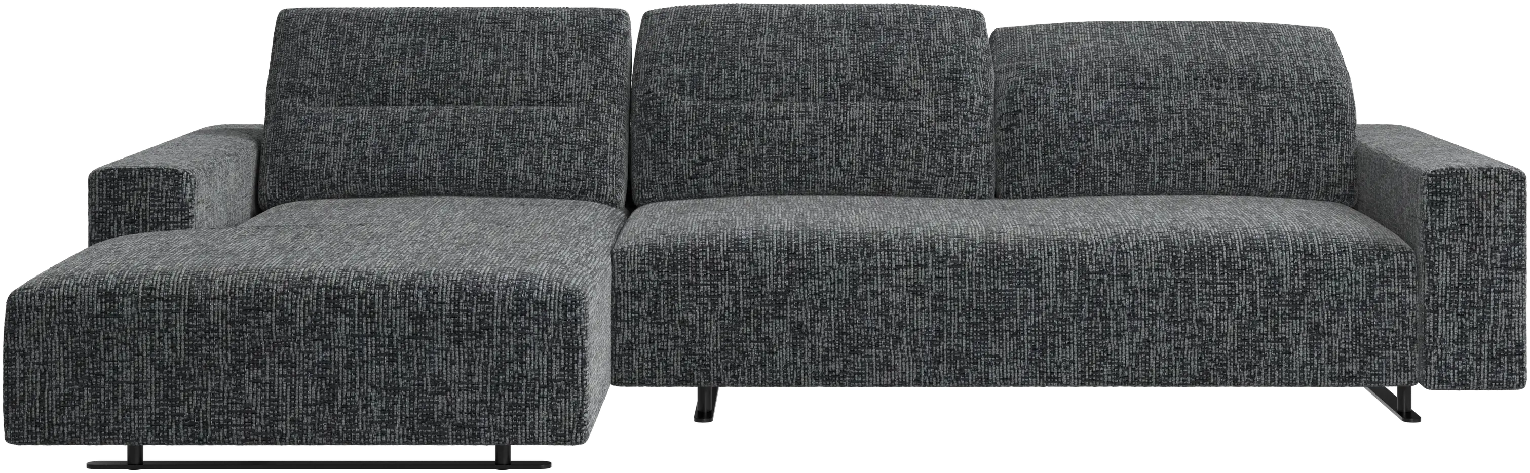 Hampton sofa with adjustable back and resting unit left side