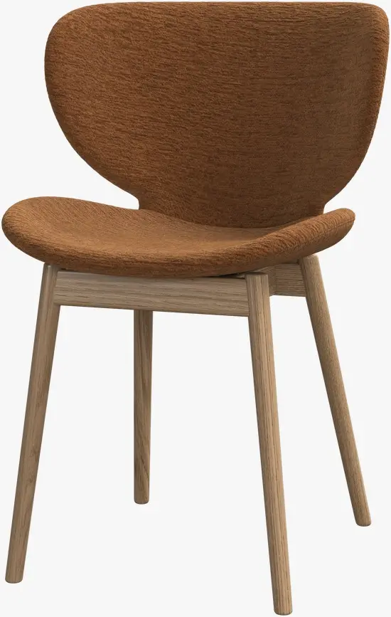 Dining chairs Hamilton Dining Chair - CAMEL LUCCA FABRIC + NATURAL OAK