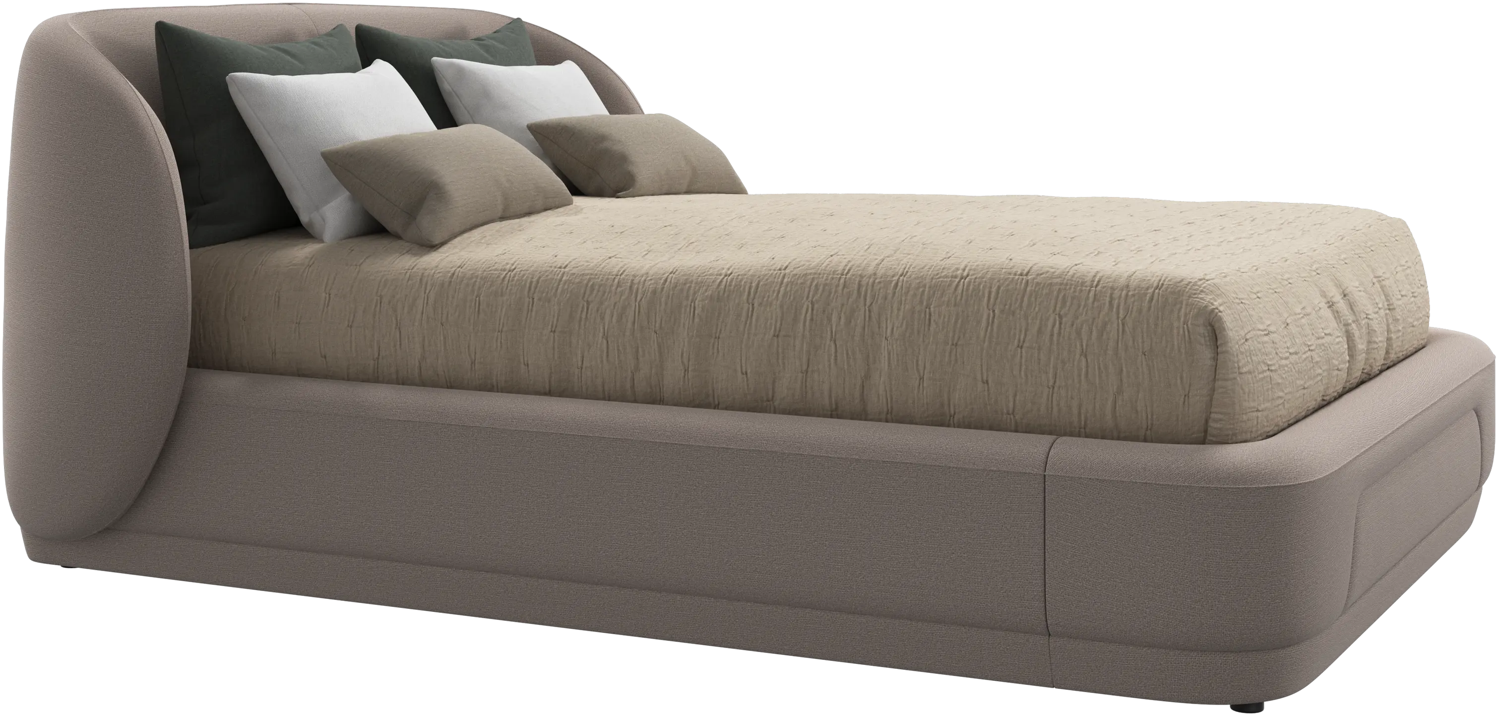 Bolzano bed with slats  - W140xL190cm