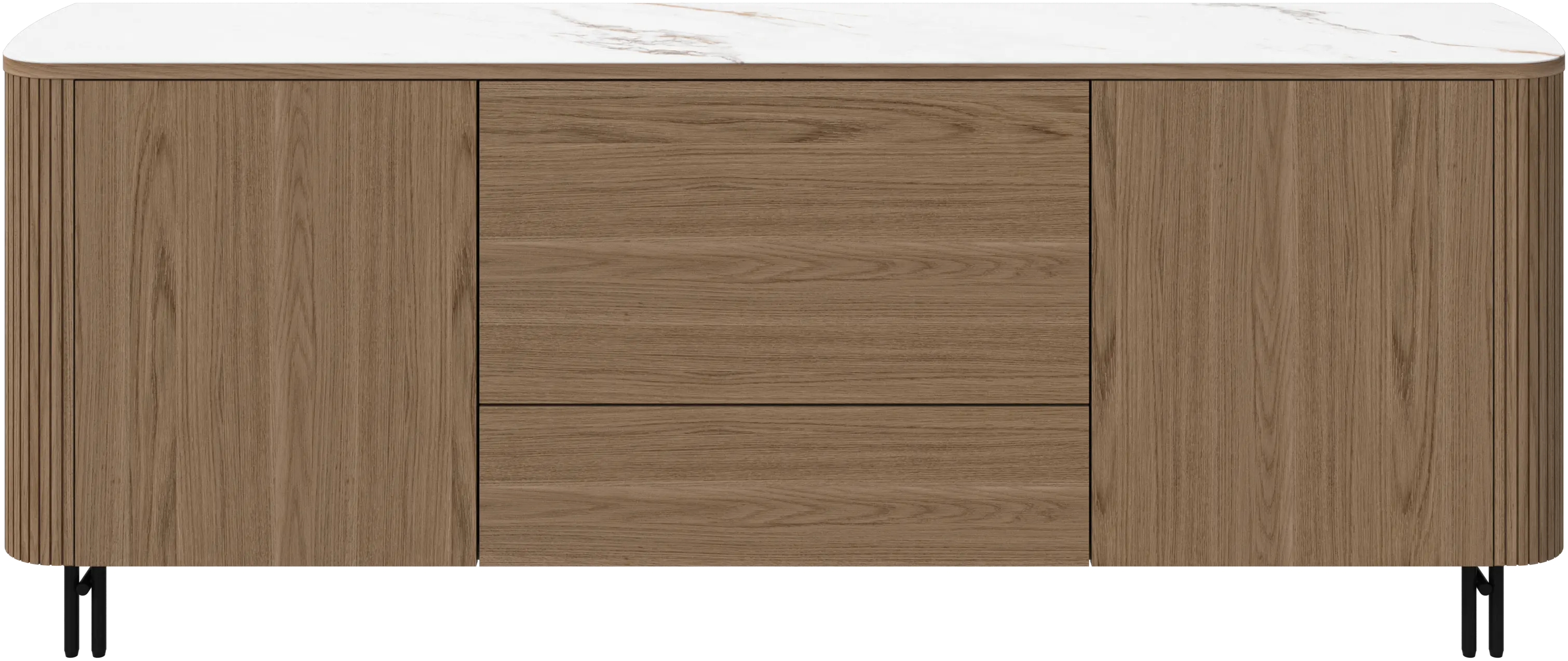 Aparador con sección abatible