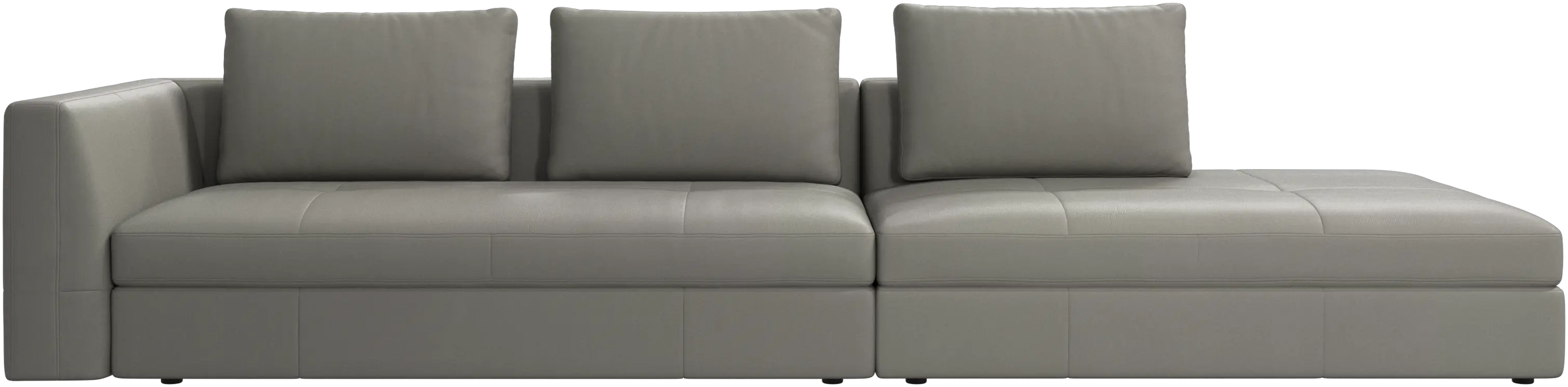 sofá Bergamo con módulo lounge