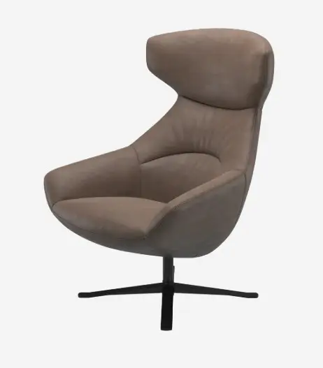 Armchairs Cadeirão Porto com função reclinável, base giratória e apoio de pés incluído