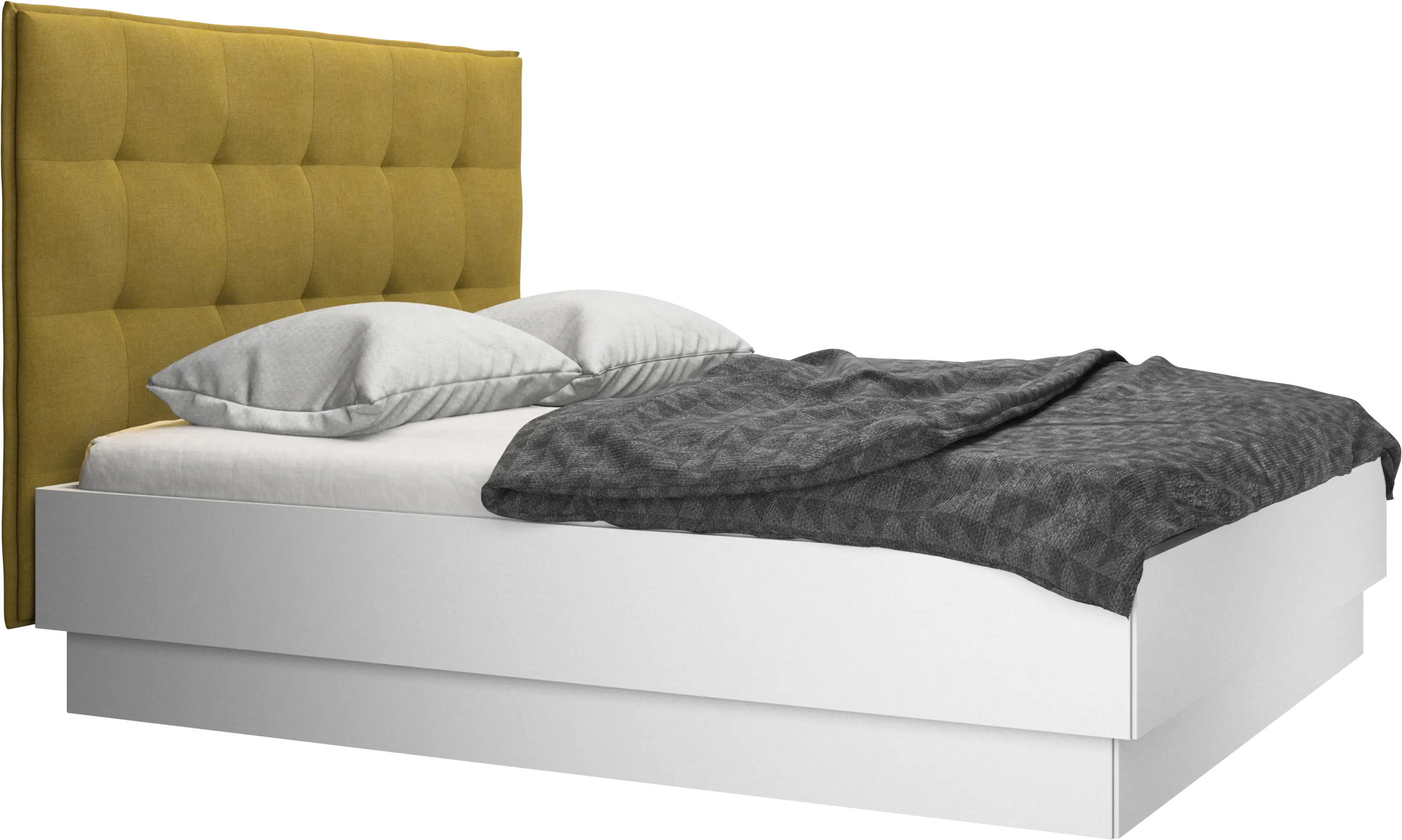 Lugano storage bed with lift-up frame and slats, excl. mattress