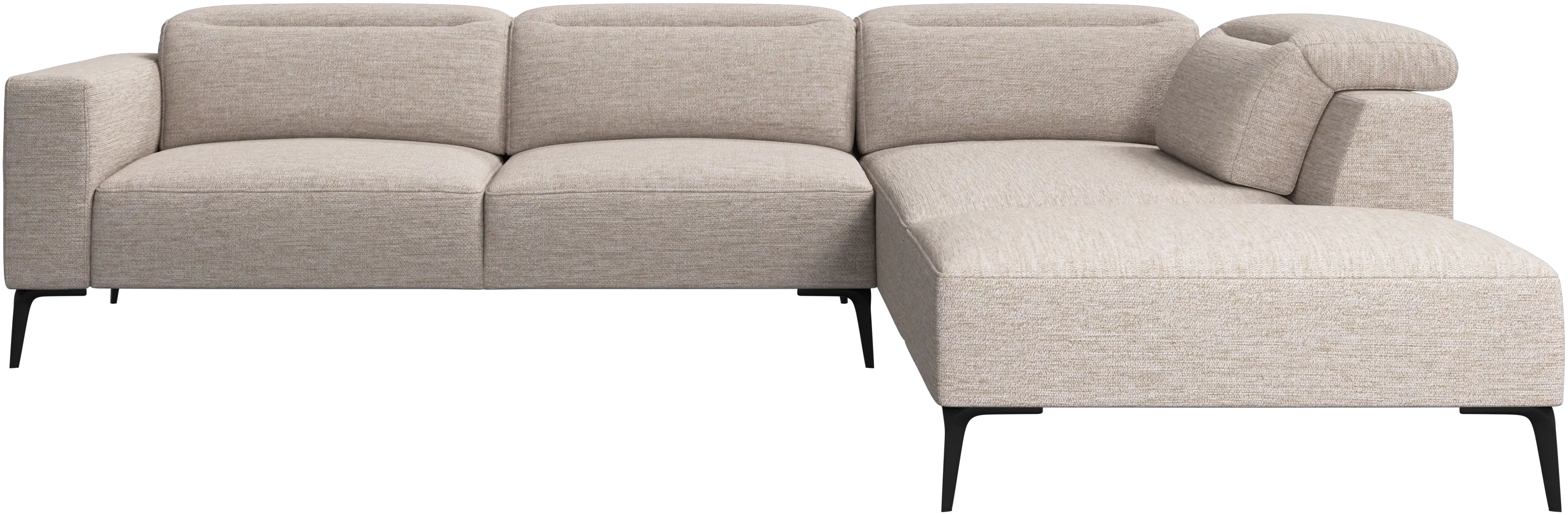 Zürich corner sofa with lounging unit