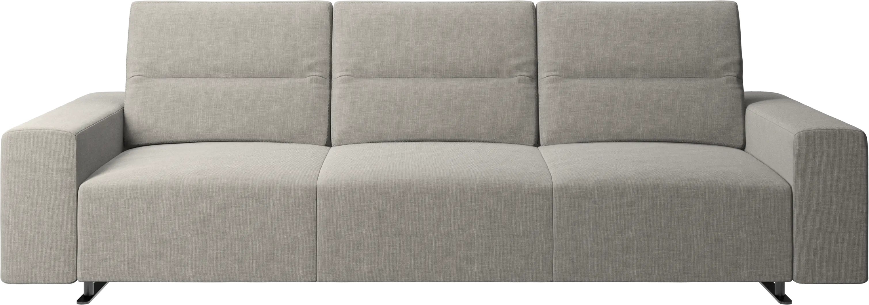 Hampton sofa with adjustable back and storage on the left side
