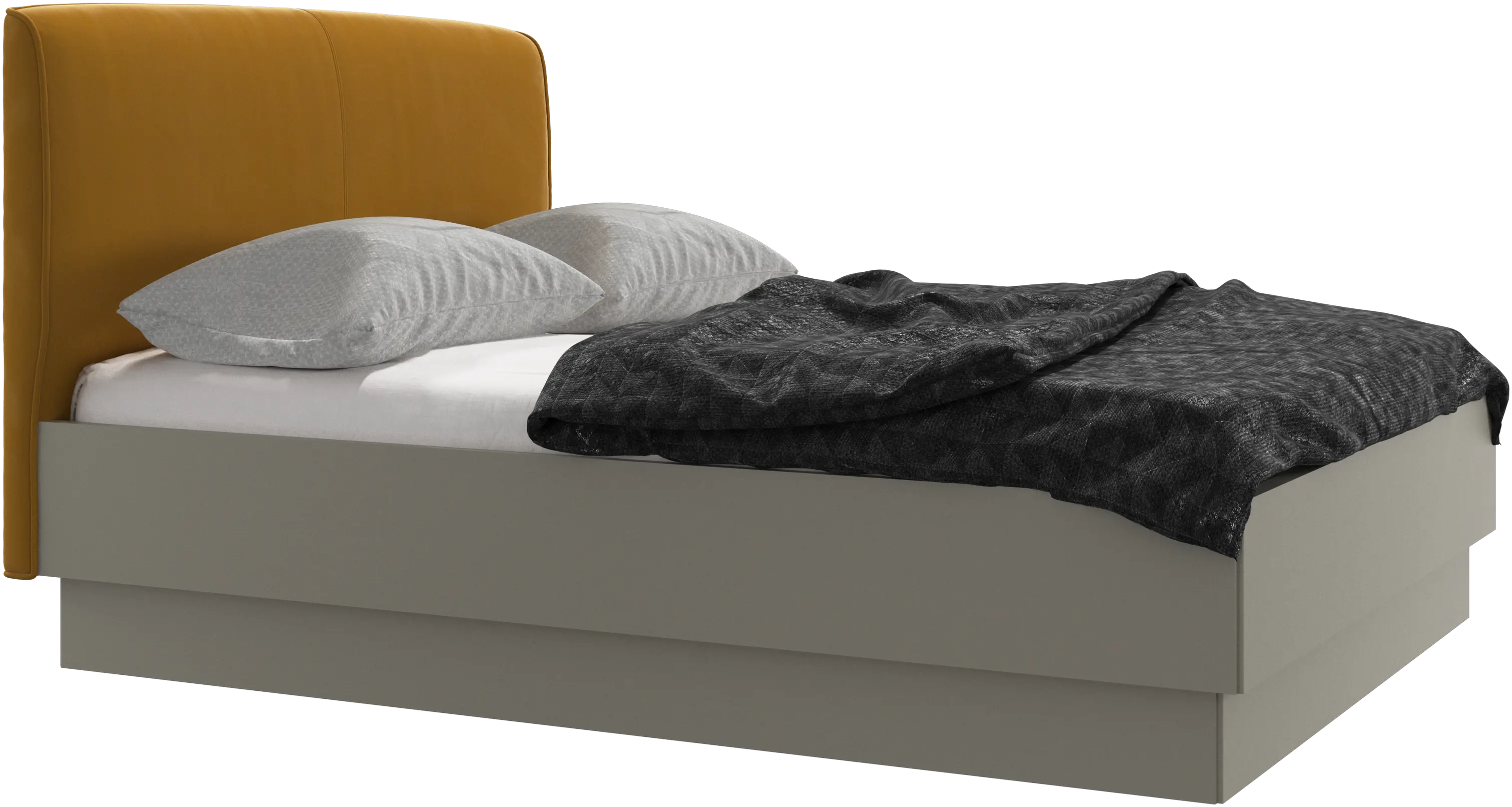 Houston, upholstered bed with storage