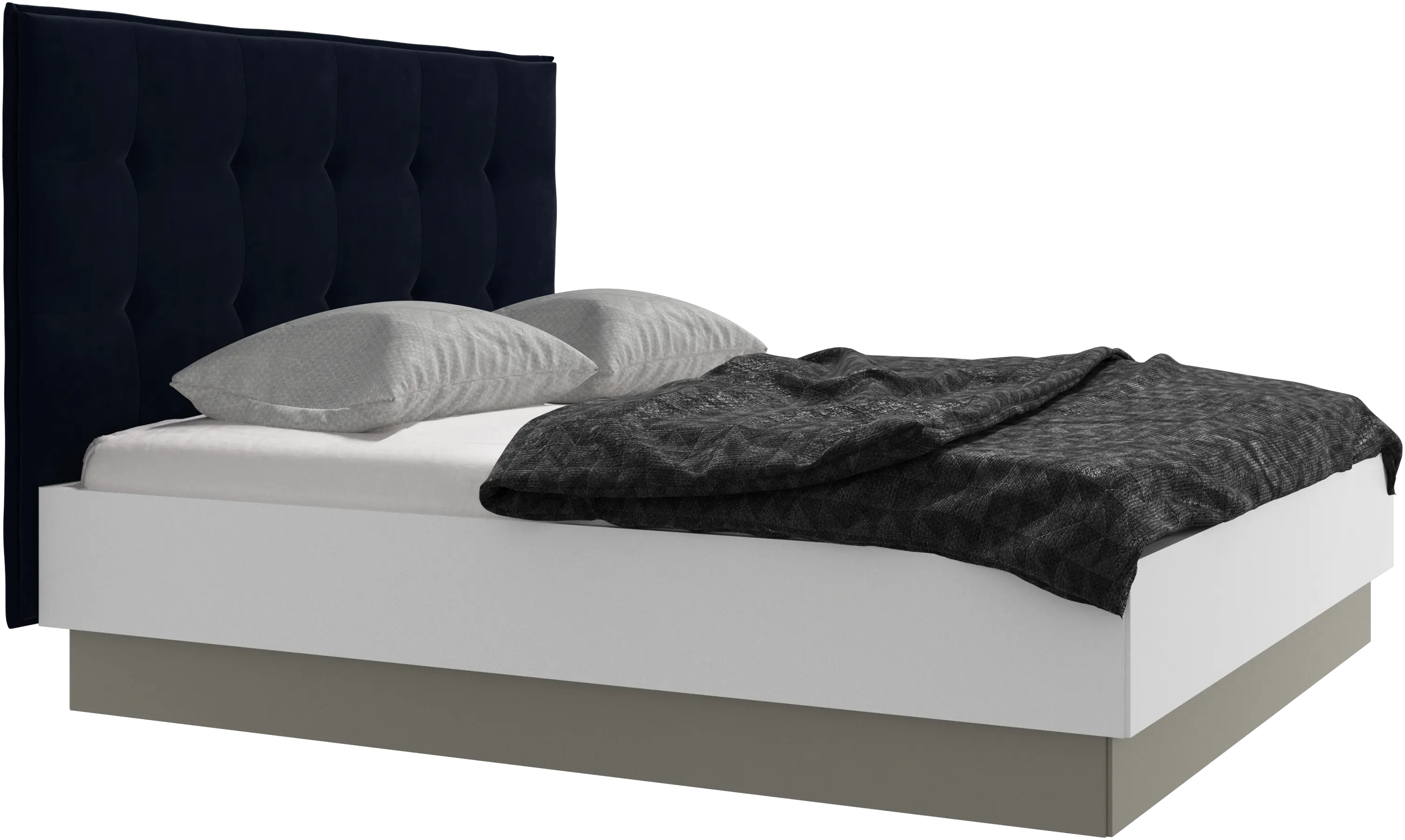 Lugano storage bed with lift-up frame and slats, excl. mattress