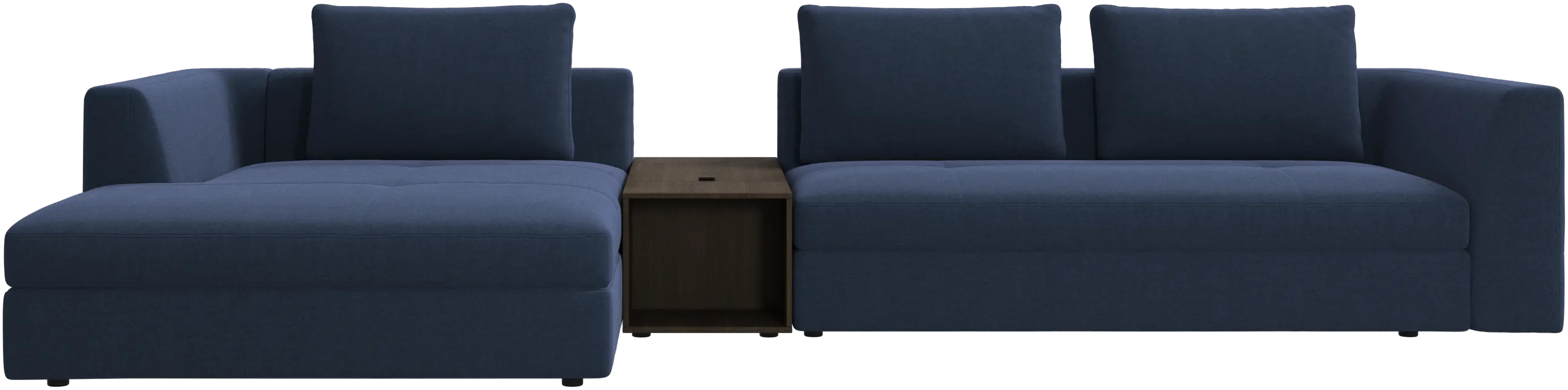 Bergamo chaise longue sofa with storage