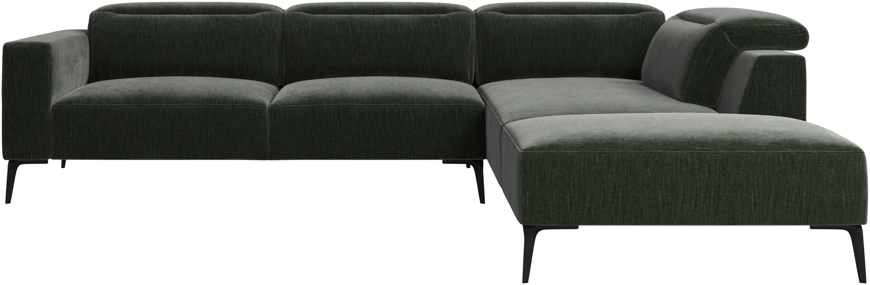 Zürich corner sofa with lounging unit