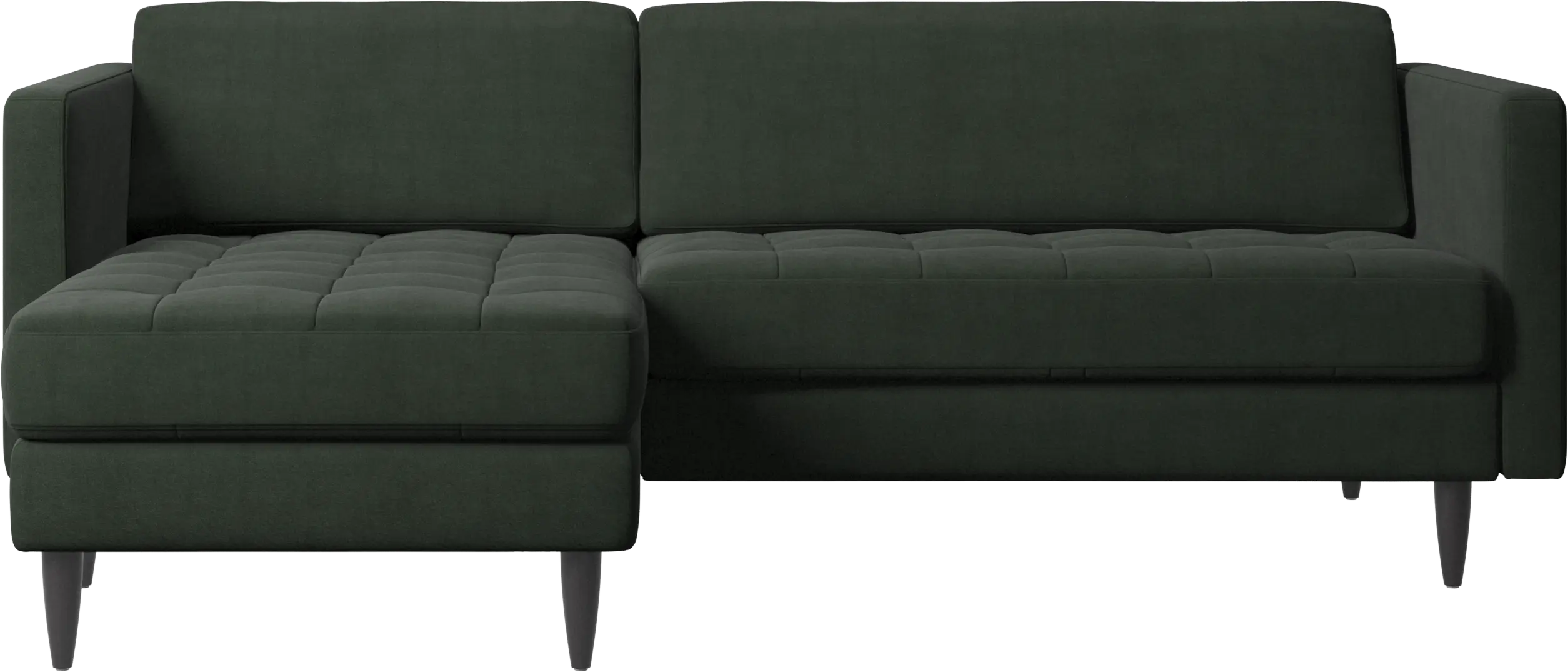 Osaka sofa with resting unit, tufted seat