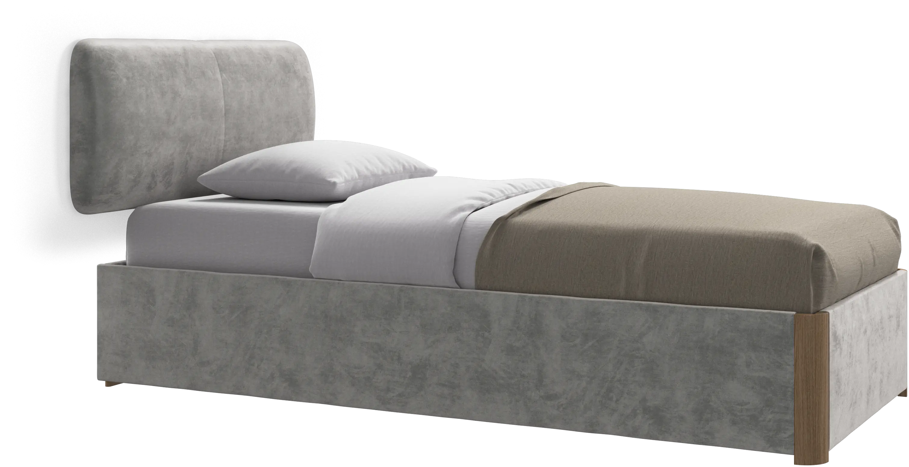 Element bed, wall-mounted headboard, without slats, excl. mattress