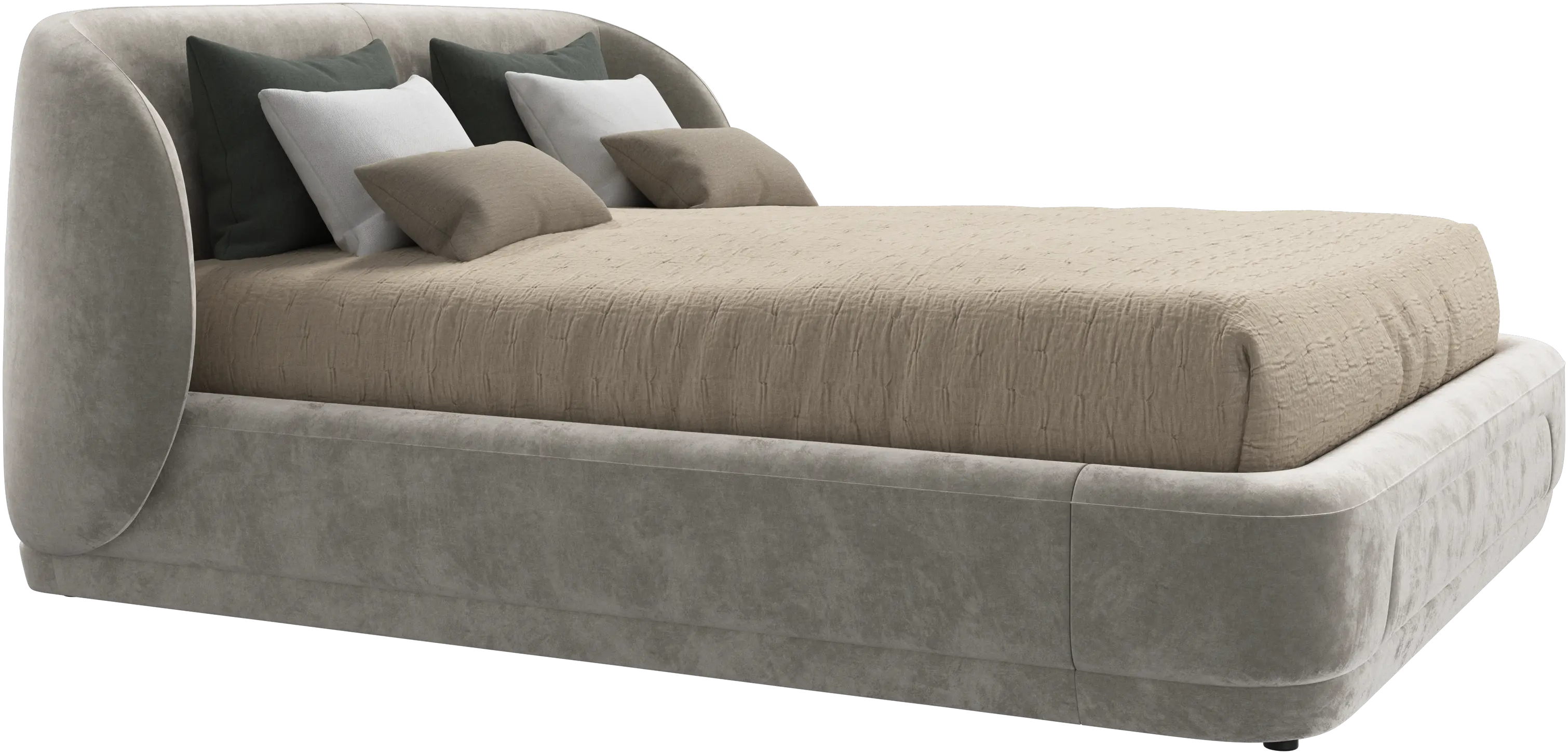 Bolzano bed with slats  - W152,5xL190cm