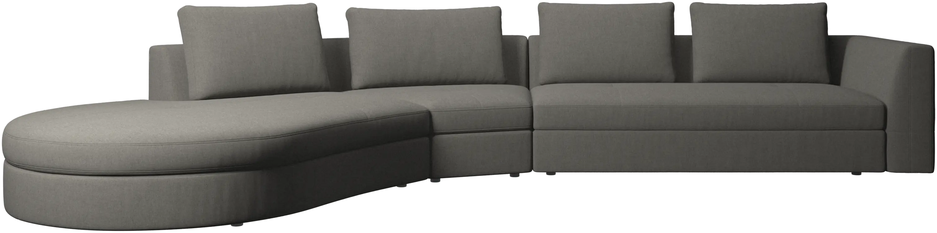 Canapé Bergamo avec module lounging, gauche