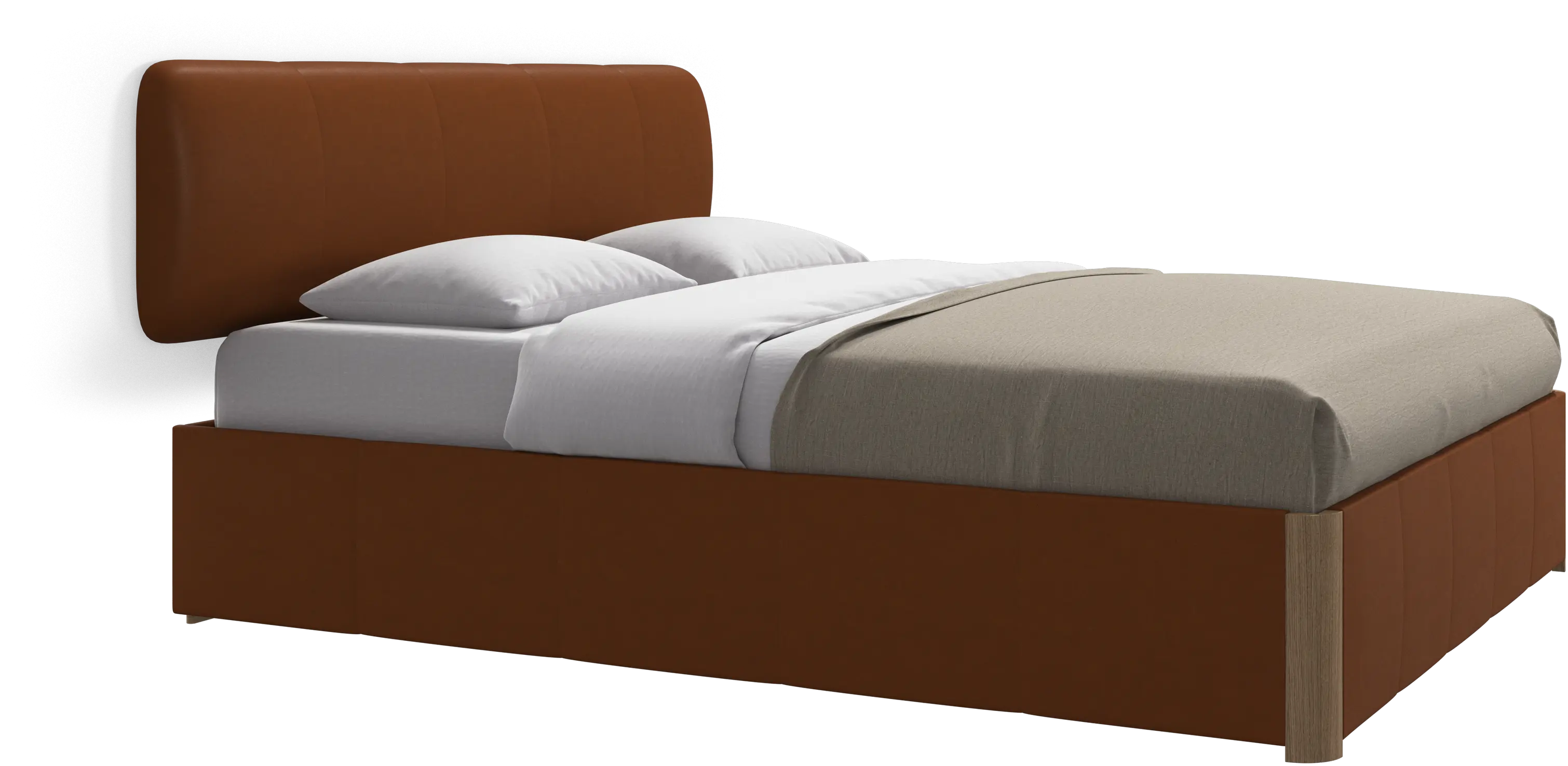 Element cama, cabecero montado en la pared, sin láminas, excl. colchón