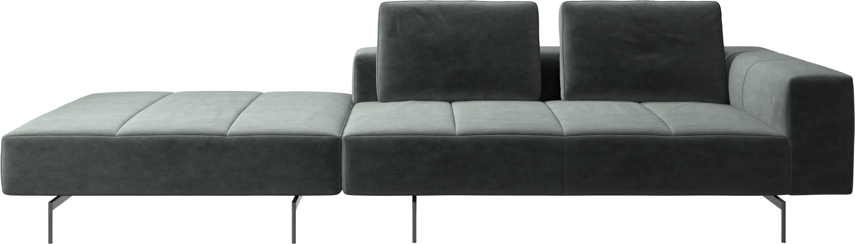 Canapé Amsterdam avec pouf sur la gauche