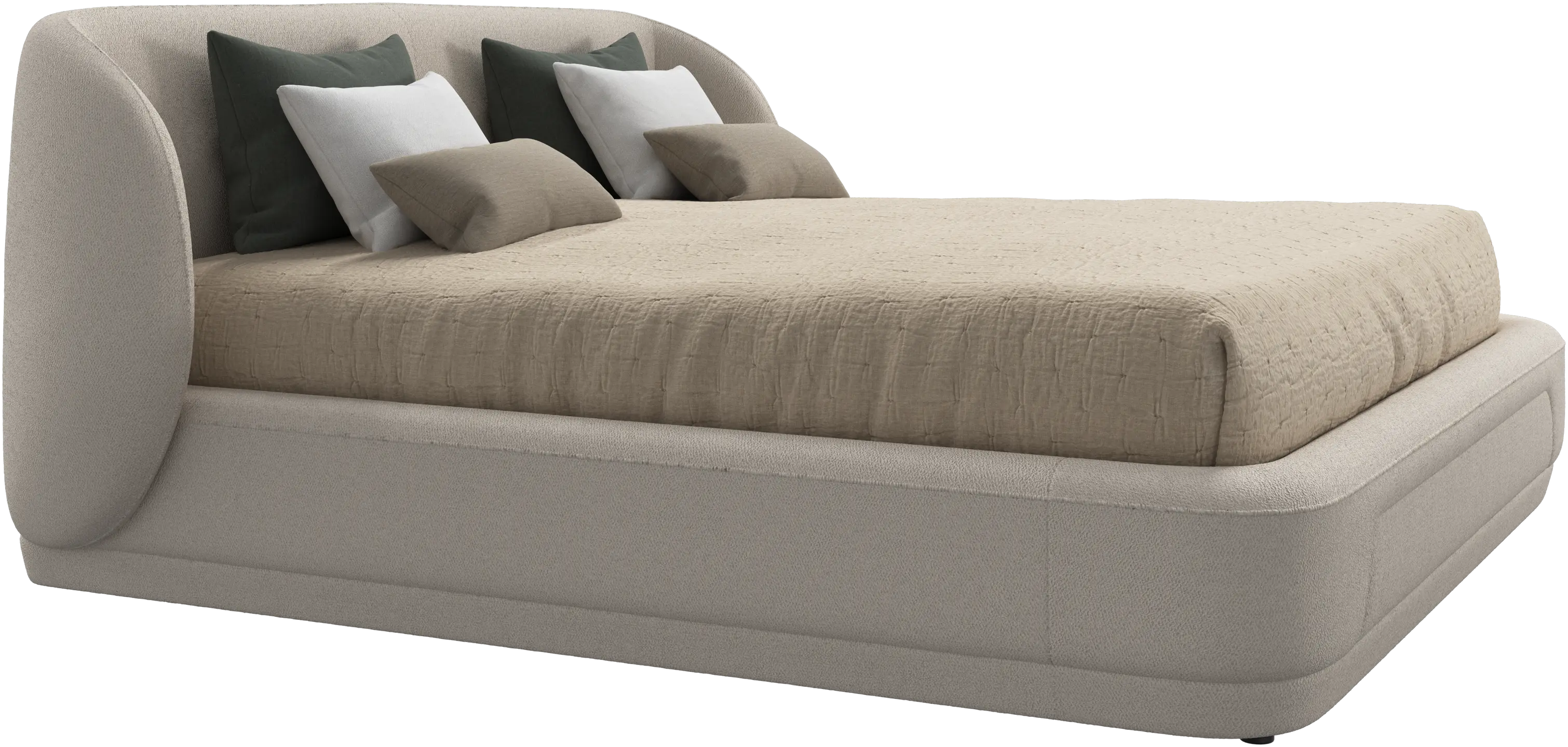 Bolzano bed with slats  - W180xL200cm